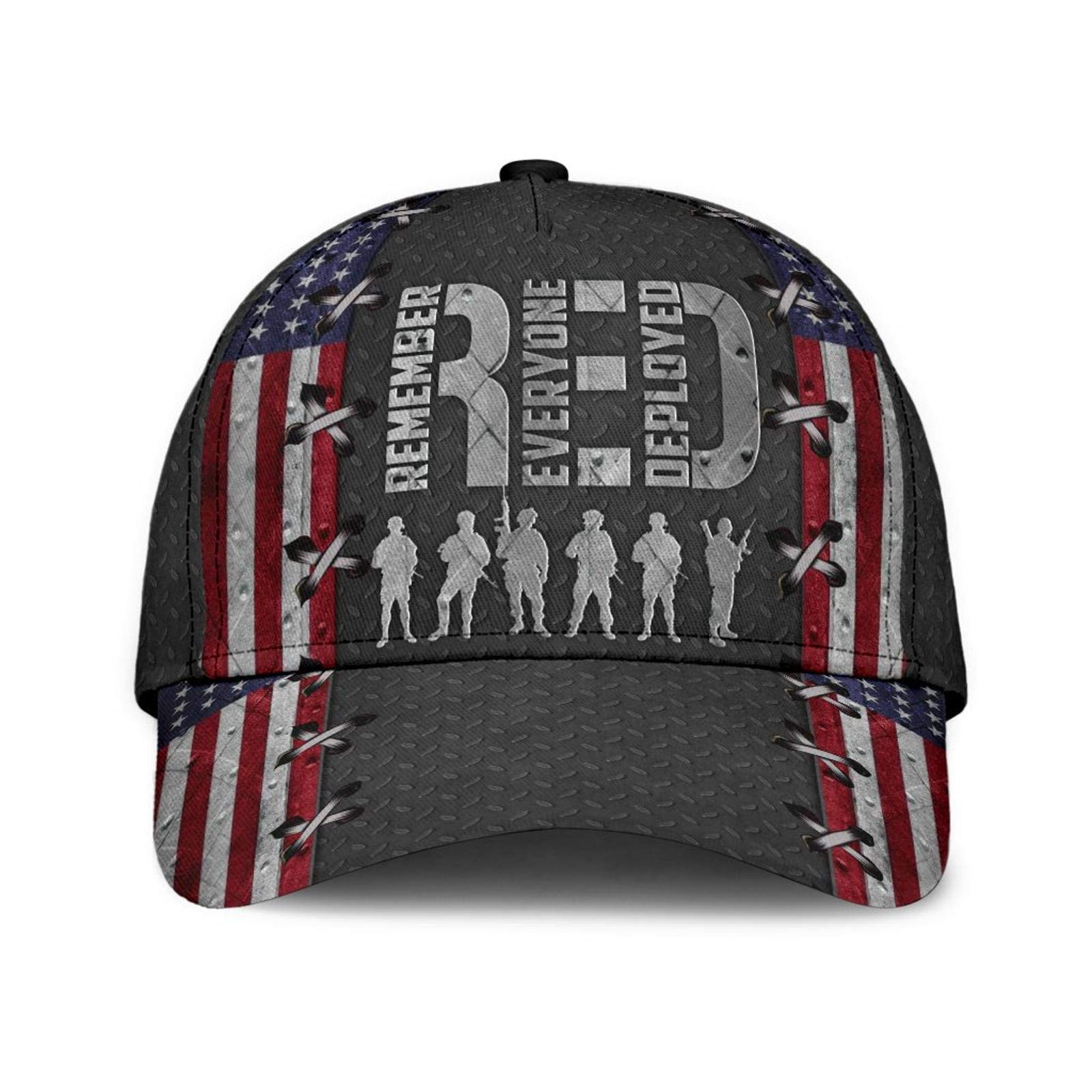 American Veteran Red Friday Classic Cap - Patriotic Military Hat for Veterans & Supporters - Perfect for Veterans Day, Memorial Day & Patriotic Events