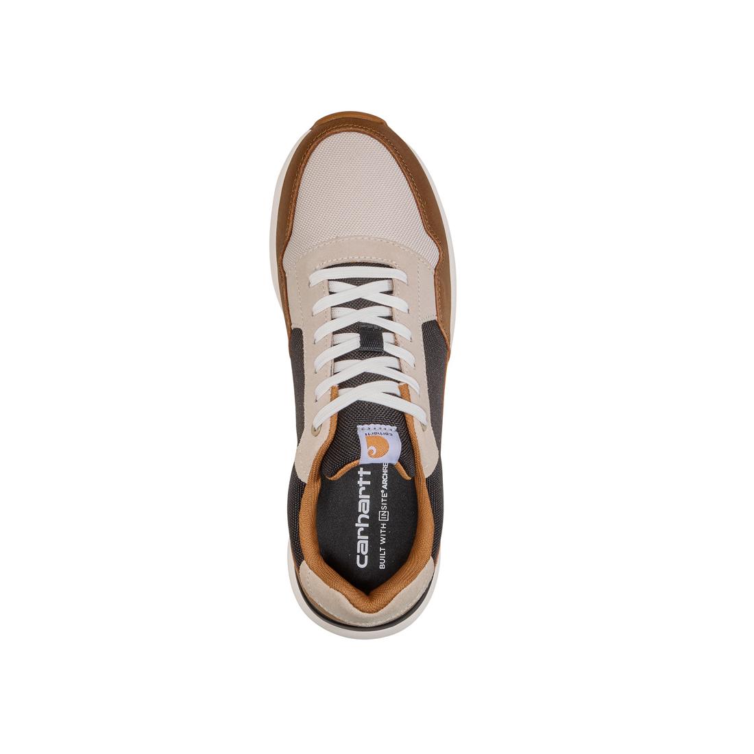 Greenfield ESD Soft Toe Work Sneakers - Brown/White Safety Shoes for Electronics Industry, Cleanroom & Anti-Static Work Environments