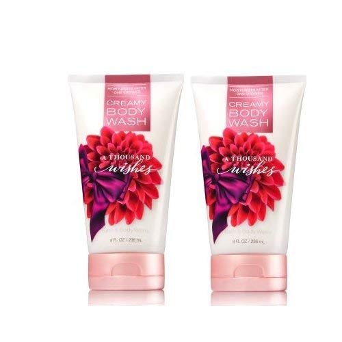 Bath & Body Works A Thousand Wishes Creamy Body Wash 2-Pack (8 Oz Each) - Luxurious Moisturizing Shower Gel for Women, Perfect for Daily Use & Gift Giving