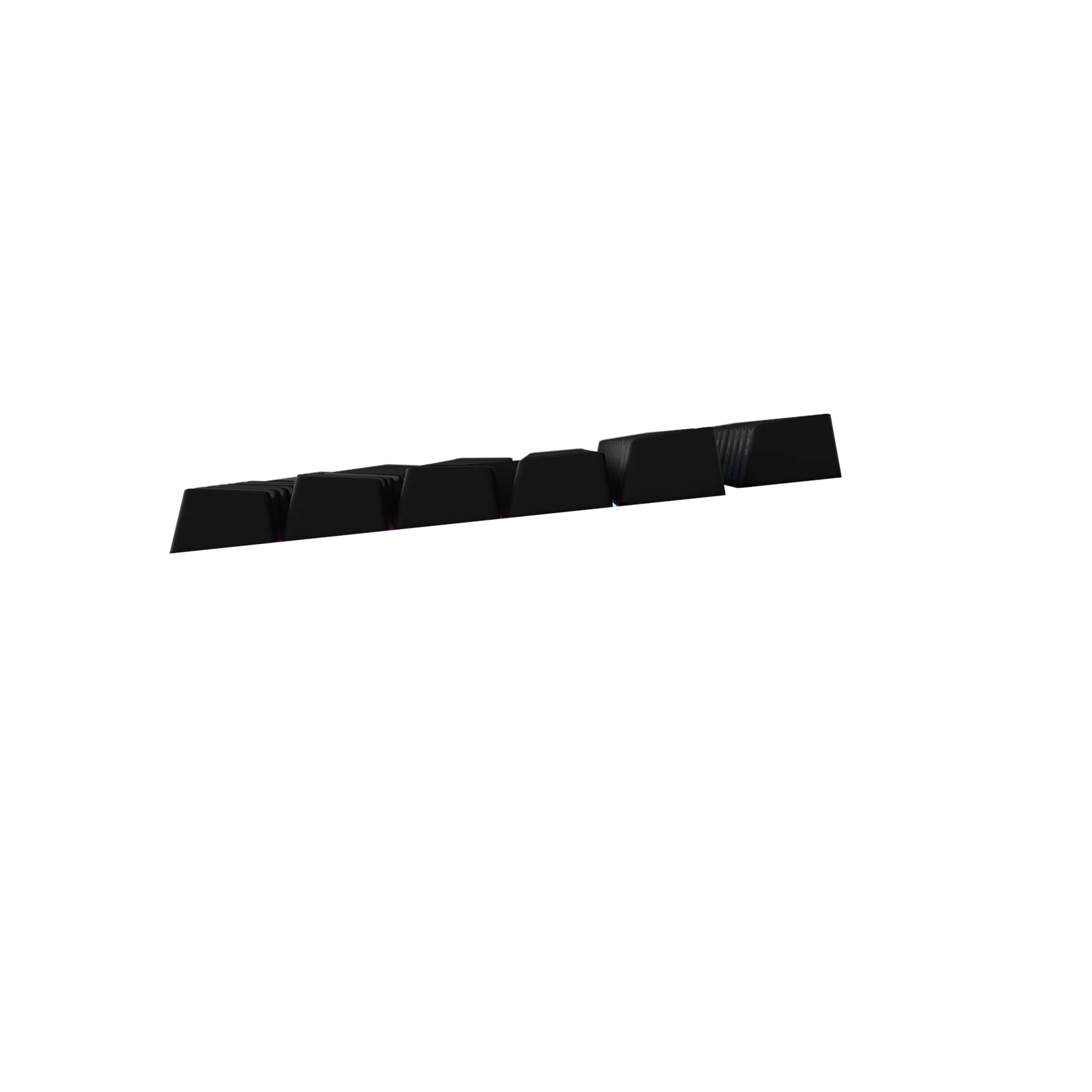 Backlit Black FR Keycaps for Mechanical Keyboards - Perfect for Gaming, Typing & Custom Builds