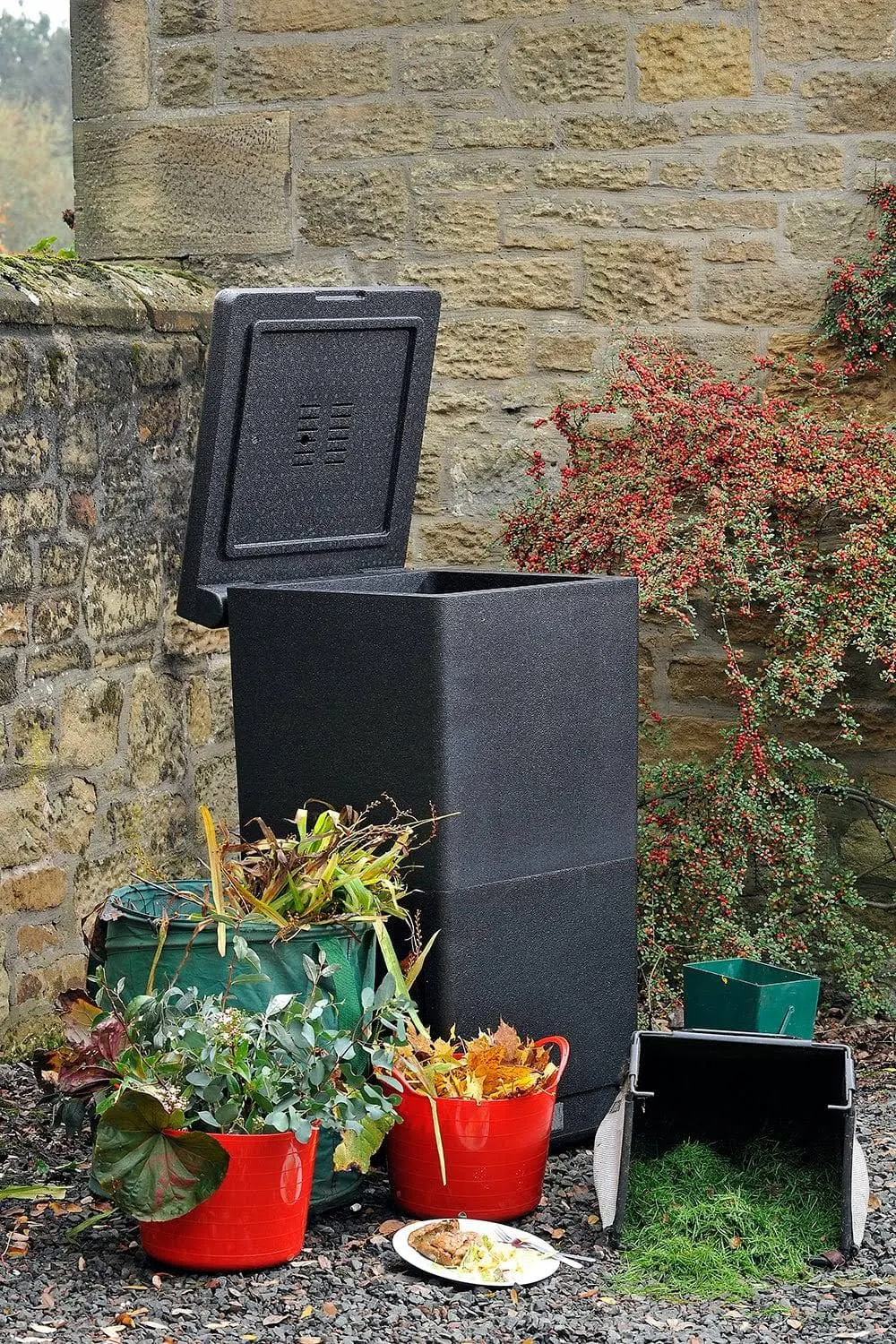 HOTBIN 100 Mini Hot Composter Bin - 26 Gallon Aerobic Compost Bin for Fast Organic Waste Recycling | Perfect for Home Gardens, Backyard Composting & Eco-Friendly Waste Management