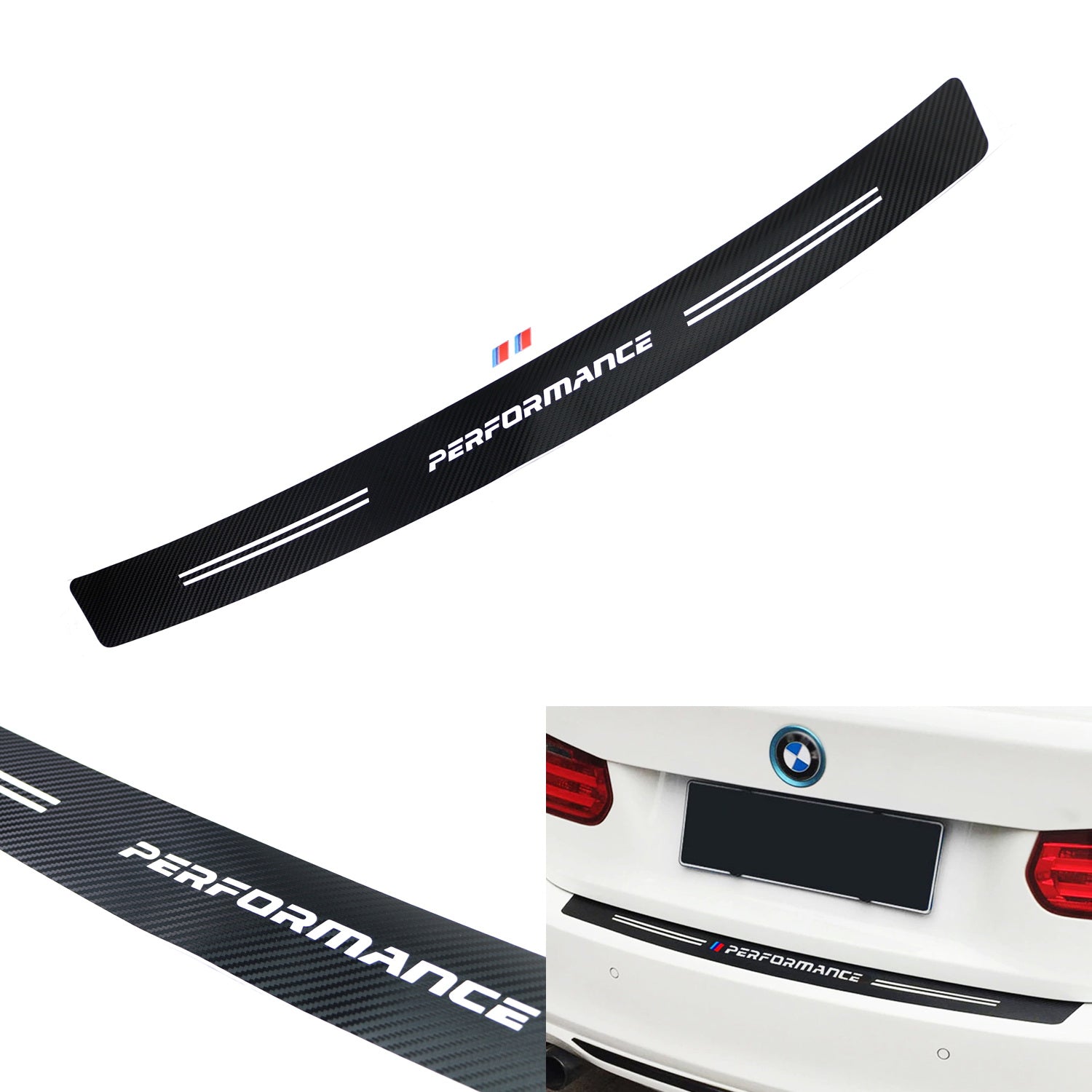 Carbon Fiber Trunk Sill Scratch Protector Vinyl Decal for BMW X1 X2 X3 X4 X5 - 40