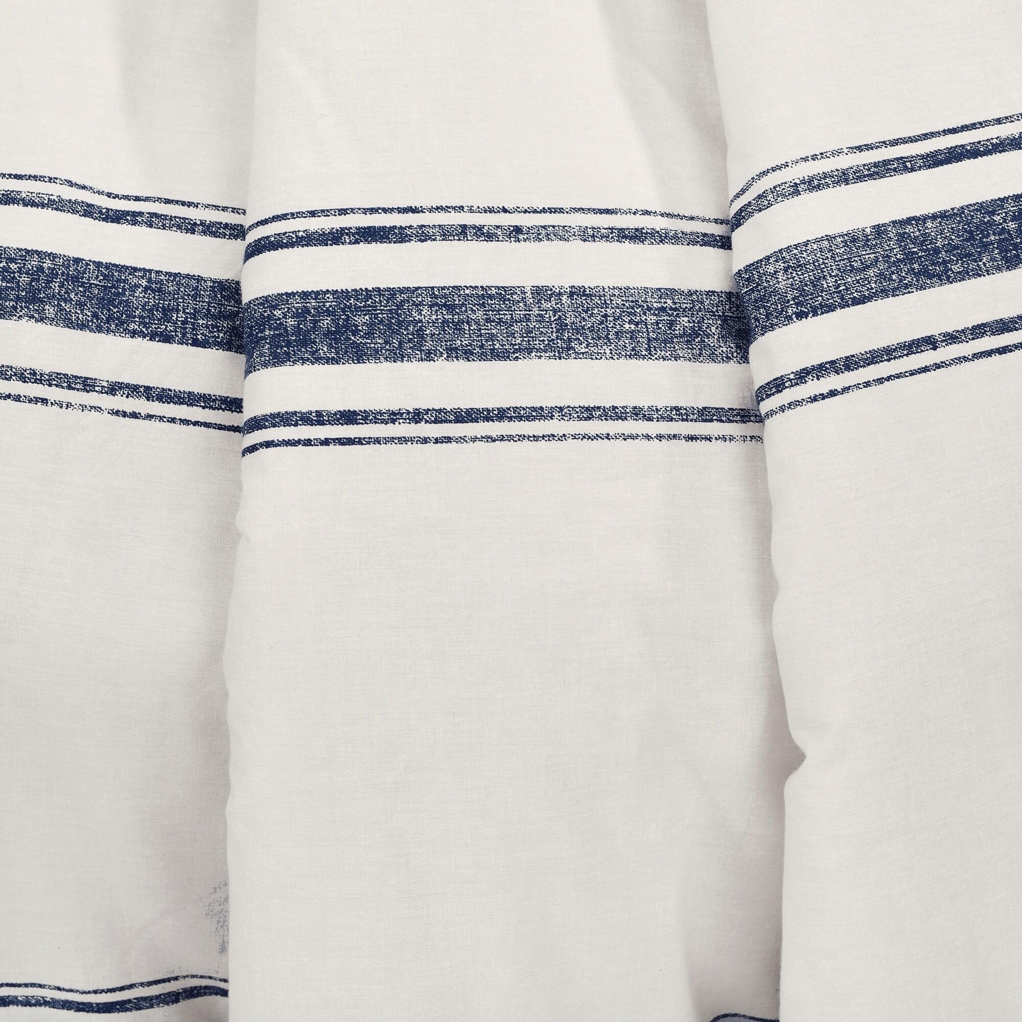 Farmhouse Stripe Reversible Throw Blanket - Navy 50x60