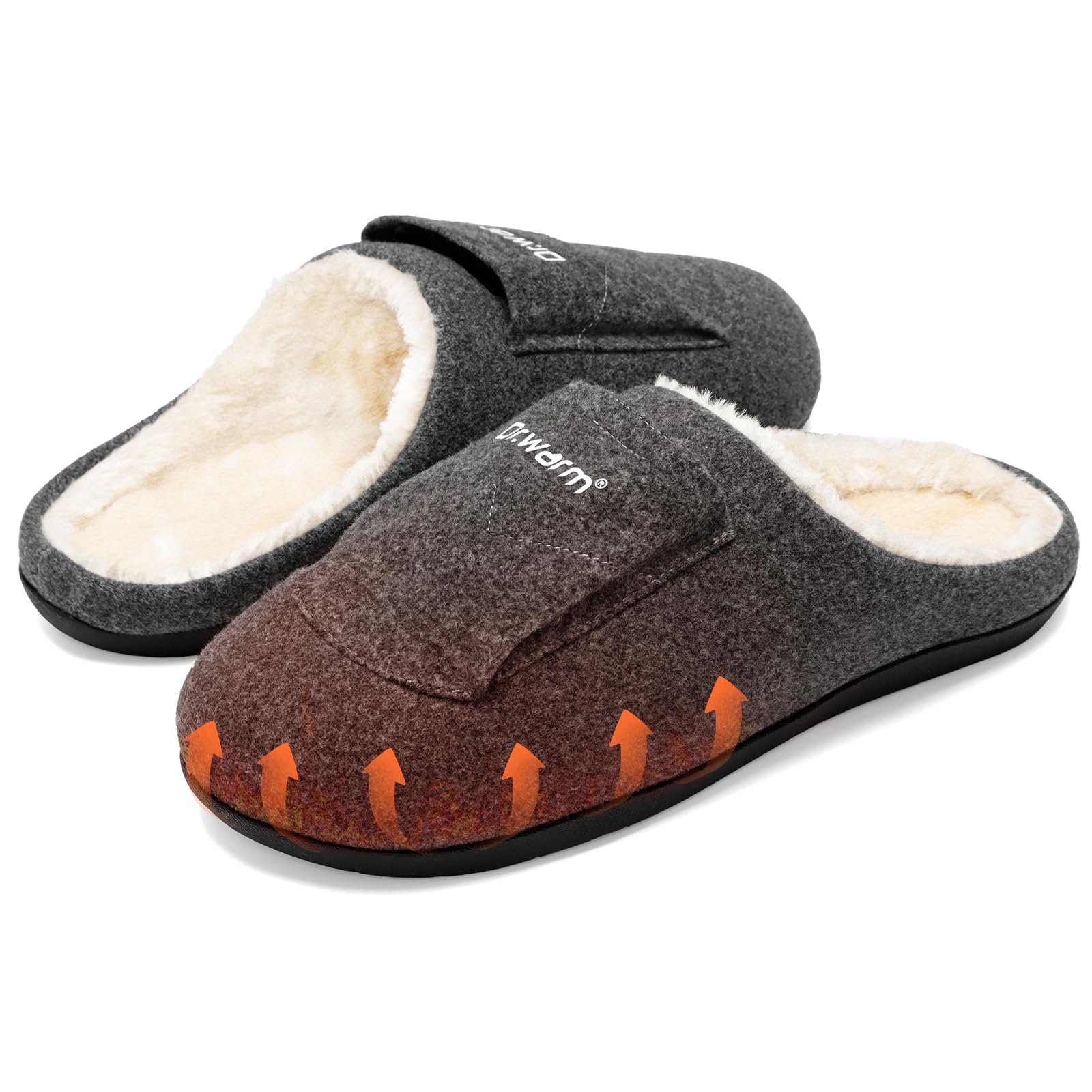 Electric Heated Slippers for Women & Men - Rechargeable Plush Winter Foot Warmers with Adjustable Temperature | Perfect for Cold Weather, Indoor Comfort & Outdoor Activities