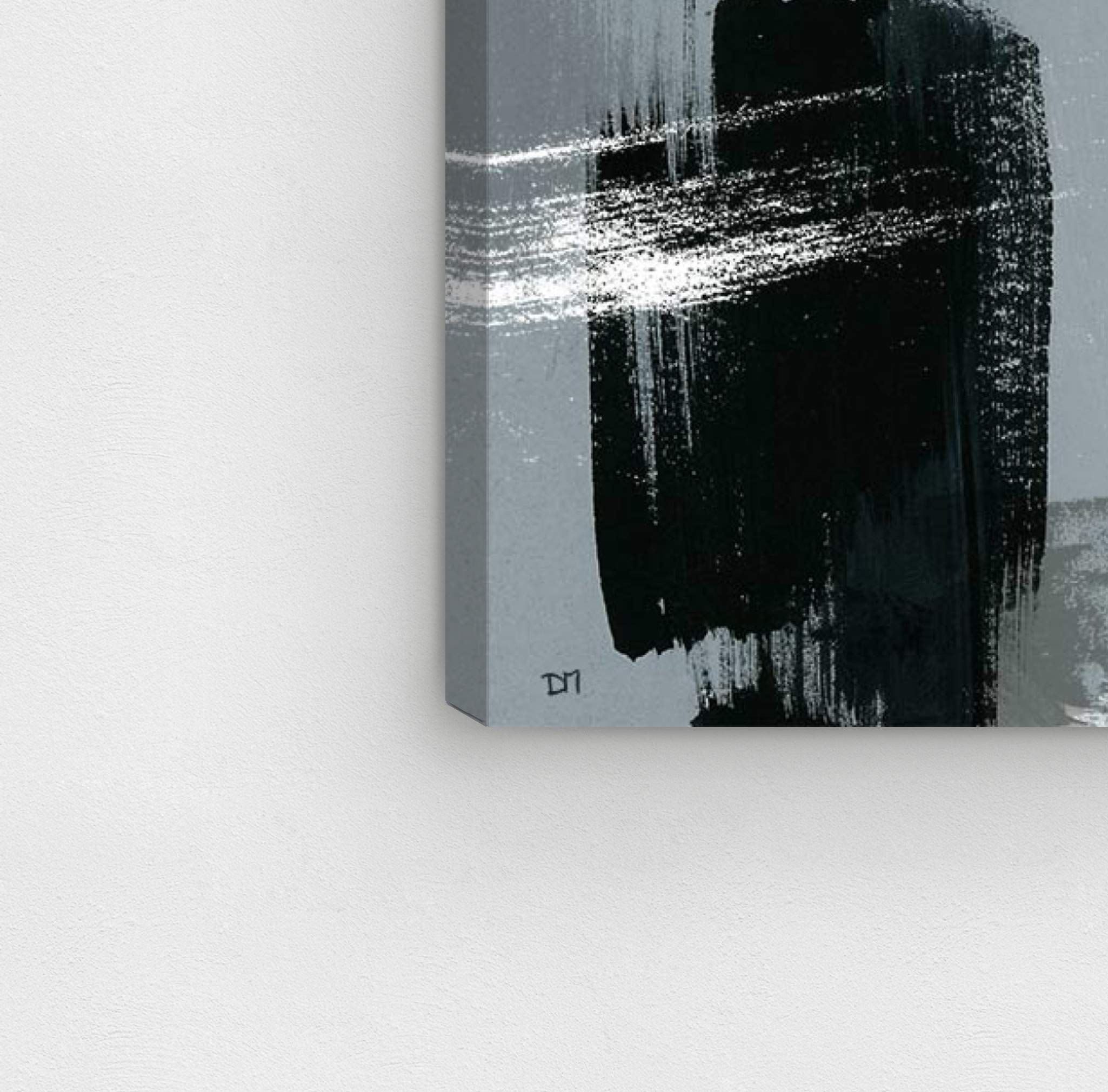 Abstract Wall Art Canvas Prints 'Deco Dos' - Modern Home Decor for Living Room & Bedroom - 30