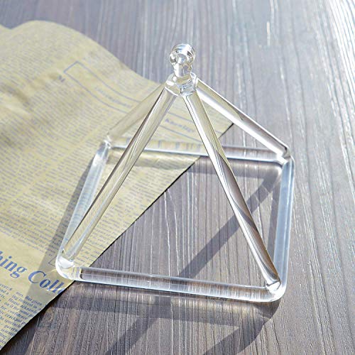 Clear Crystal Singing Pyramid