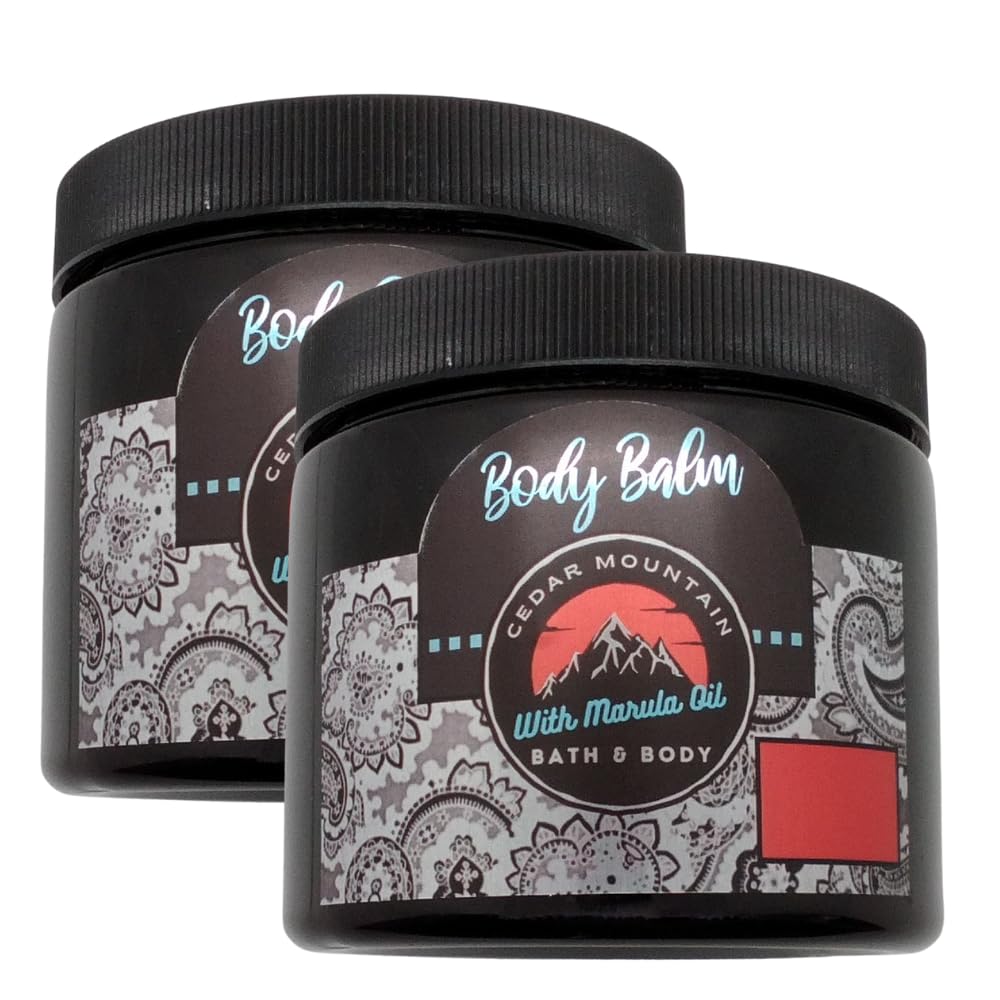 Drunken Pina Colada Scented Body Balm with Marula Oil - 16 Oz (2 Pack) | Moisturizing Skin Care for Dry Hands & Feet | Tropical Coconut Fragrance for Spa Day & Relaxation