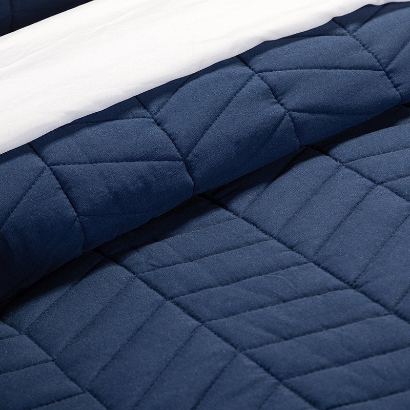 Premium Camilo Microfiber 4-Piece Quilt Set - Soft & Breathable Bedding for All Seasons | Perfect for Master Bedroom, Guest Room & Dorm Decor