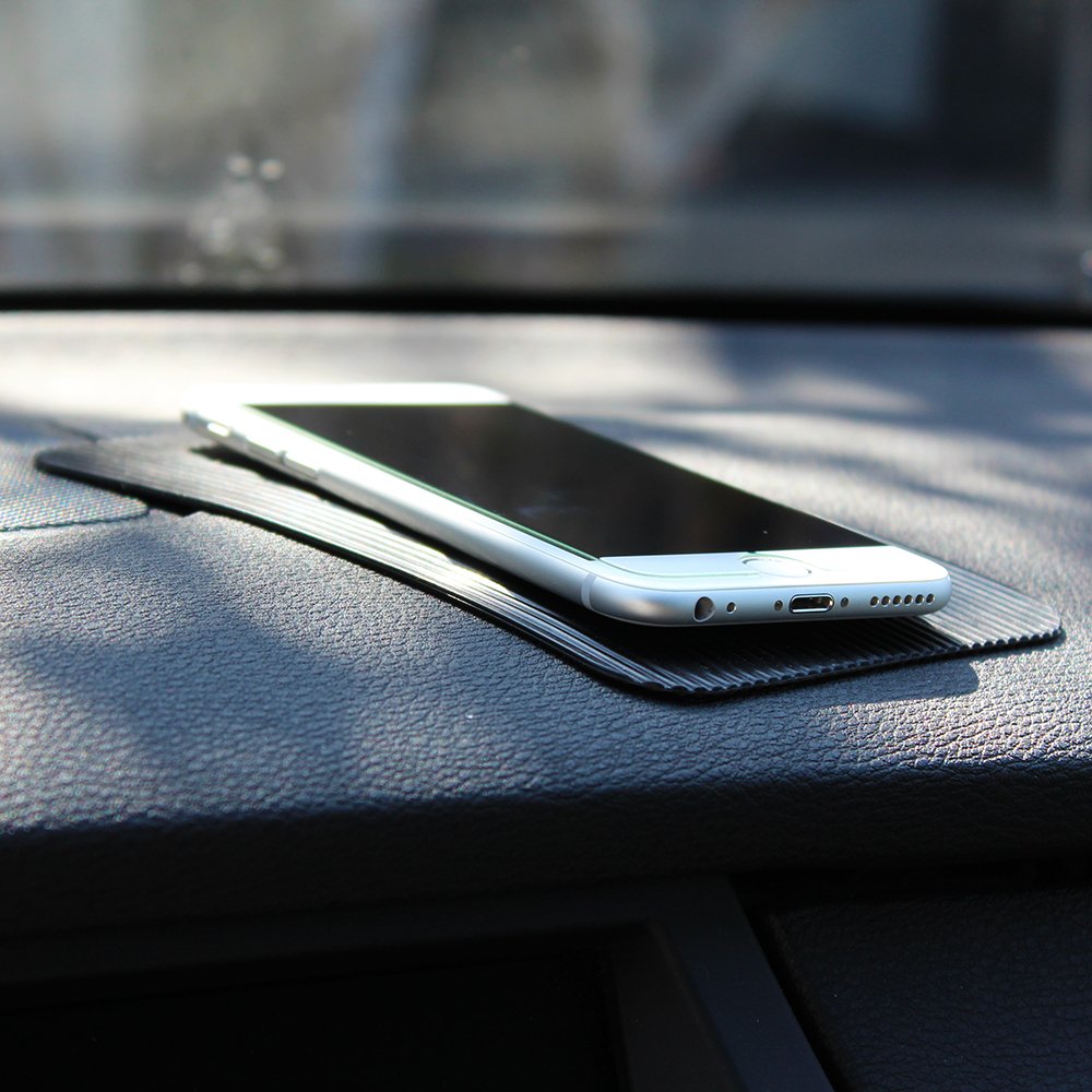 No-Slip Phone Grip - Non-Adhesive Anti-Slip Mat for Phones, Secure Hold on Car Dashboards, Desks, Treadmills, and Anywhere You Need Stability