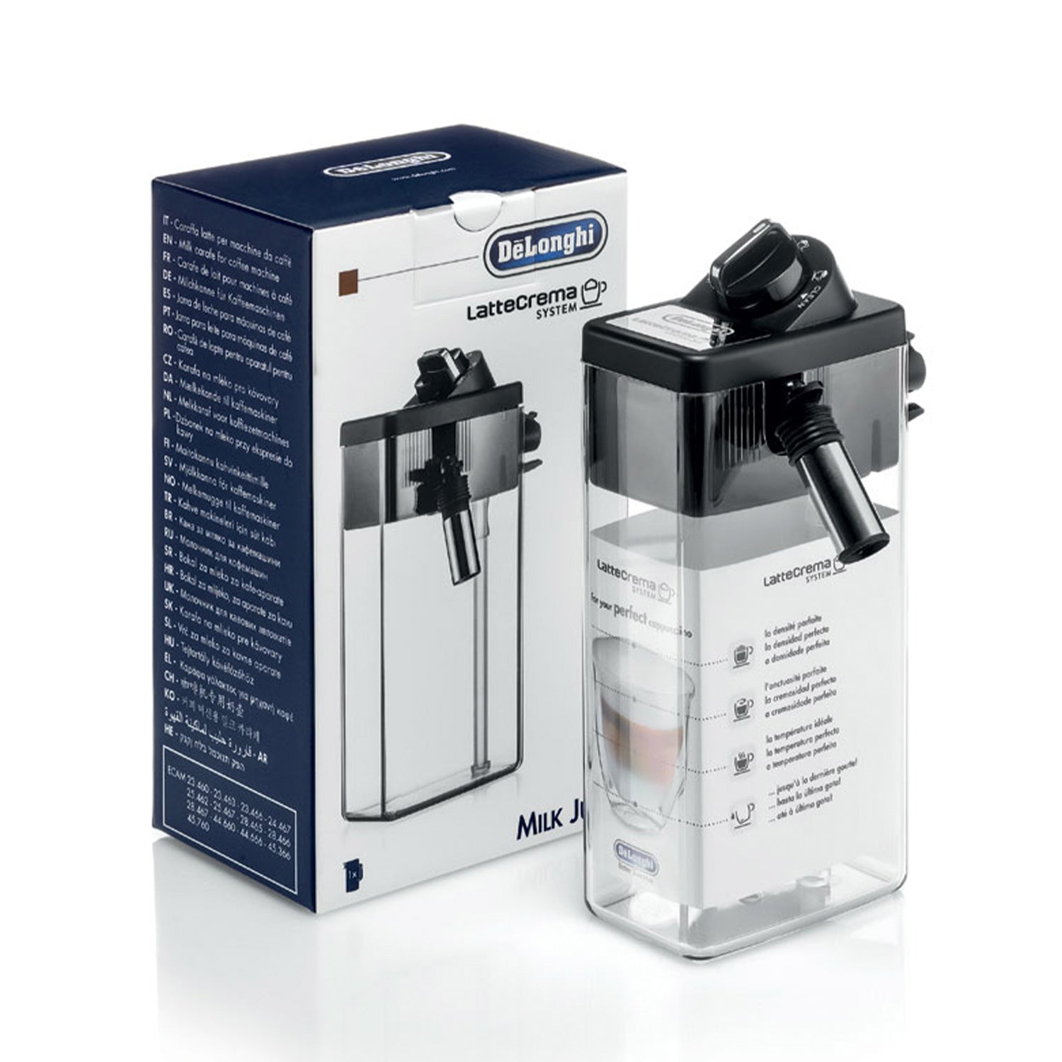 DeLonghi Milk Frother Jug 5513294571 - Perfect for Lattes, Cappuccinos & Hot Chocolate at Home