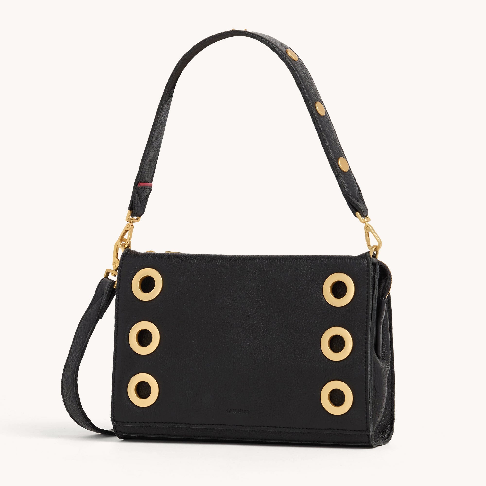 Montana Clutch Purse for Women - Small Crossbody Bag in Black & Brushed Gold | Elegant Evening Bag for Parties, Date Night & Special Occasions
