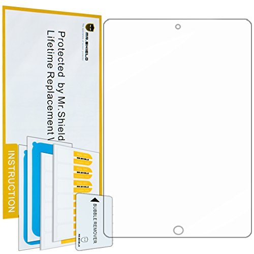 Mr. Shield HD Anti-Glare Screen Protector for Apple iPad Air & Air 2 (5-Pack) - Lifetime Warranty - Perfect for Office, School & Travel Protection