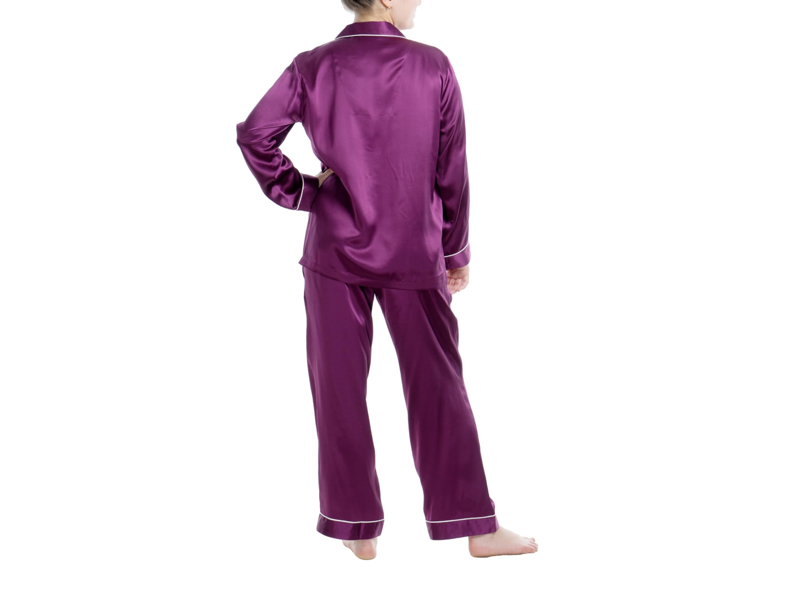 Luxury 100% Mulberry Silk Pajama Set for Women - Soft & Breathable Sleepwear for Comfortable Nights - Perfect for Relaxation, Spa Days & Gift Giving