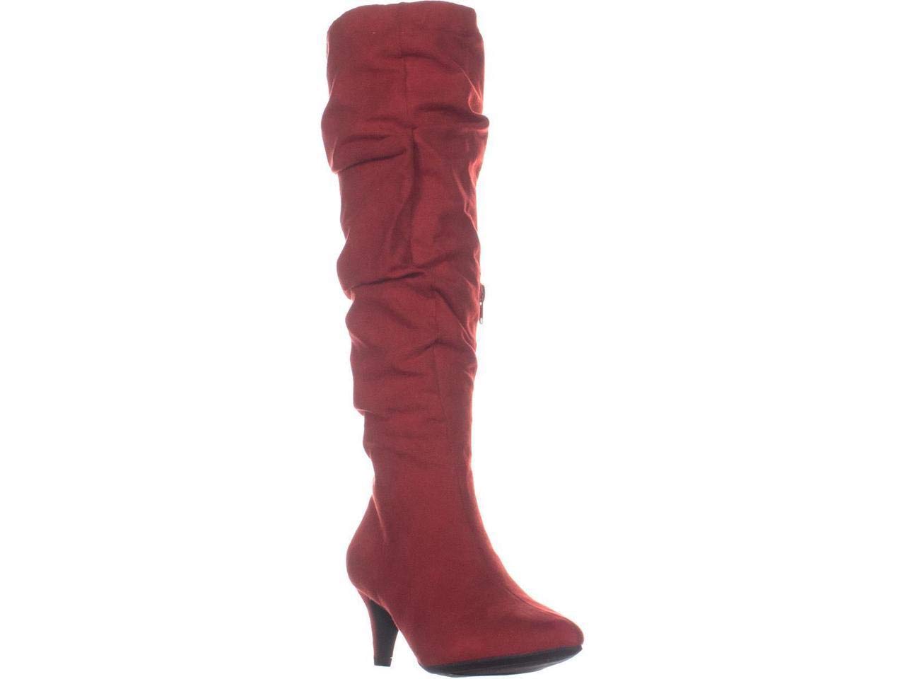 Bar III Women's Edina Fabric Pointed Toe Knee High Fashion Boots - Stylish & Comfortable for Fall Winter, Office, Party & Date Night Outfits