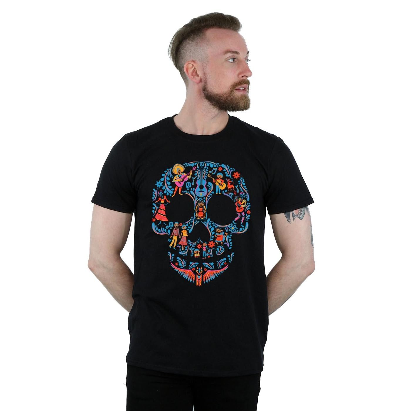 Disney Coco Men's T-Shirt - Official Licensed Graphic Tee for Fans, Casual Wear & Cosplay | Perfect for Halloween, Movie Nights & Disney Themed Parties