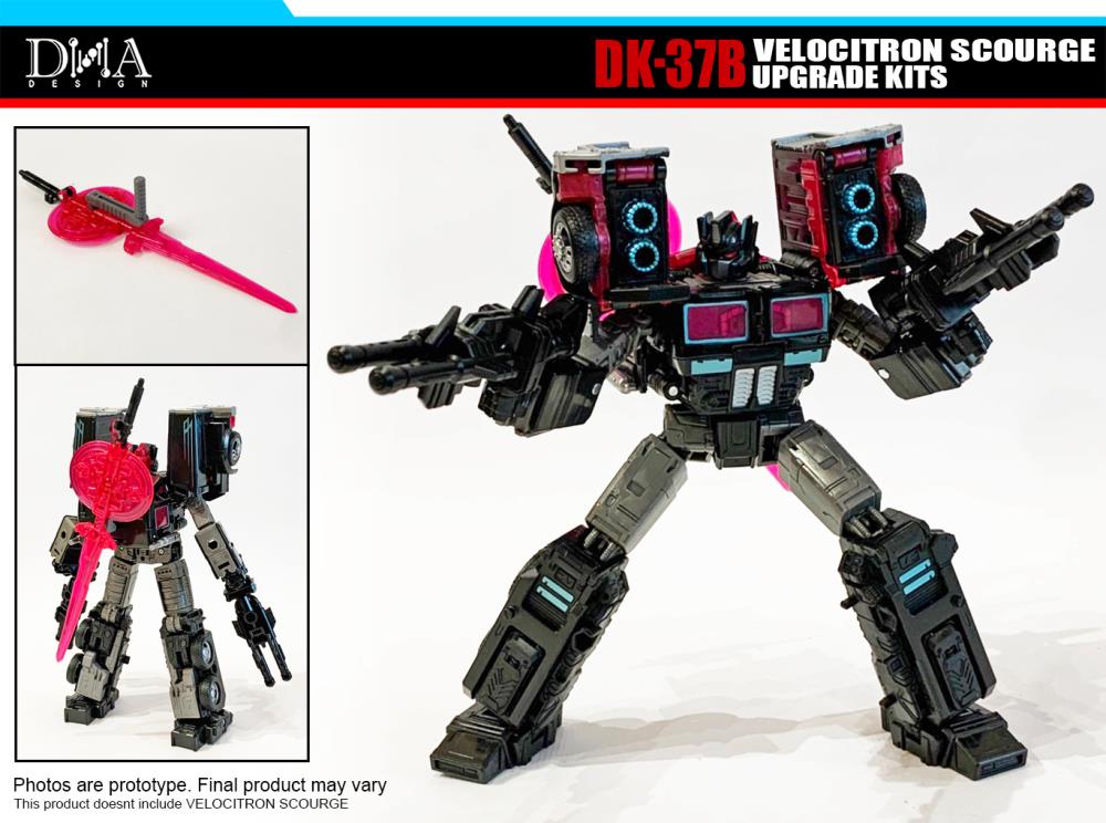 DNA Design DK 37B Upgrade Kit for Velocitron Scourge - Transformers Toy Accessories & Custom Parts - Perfect for Collectors and Model Customization
