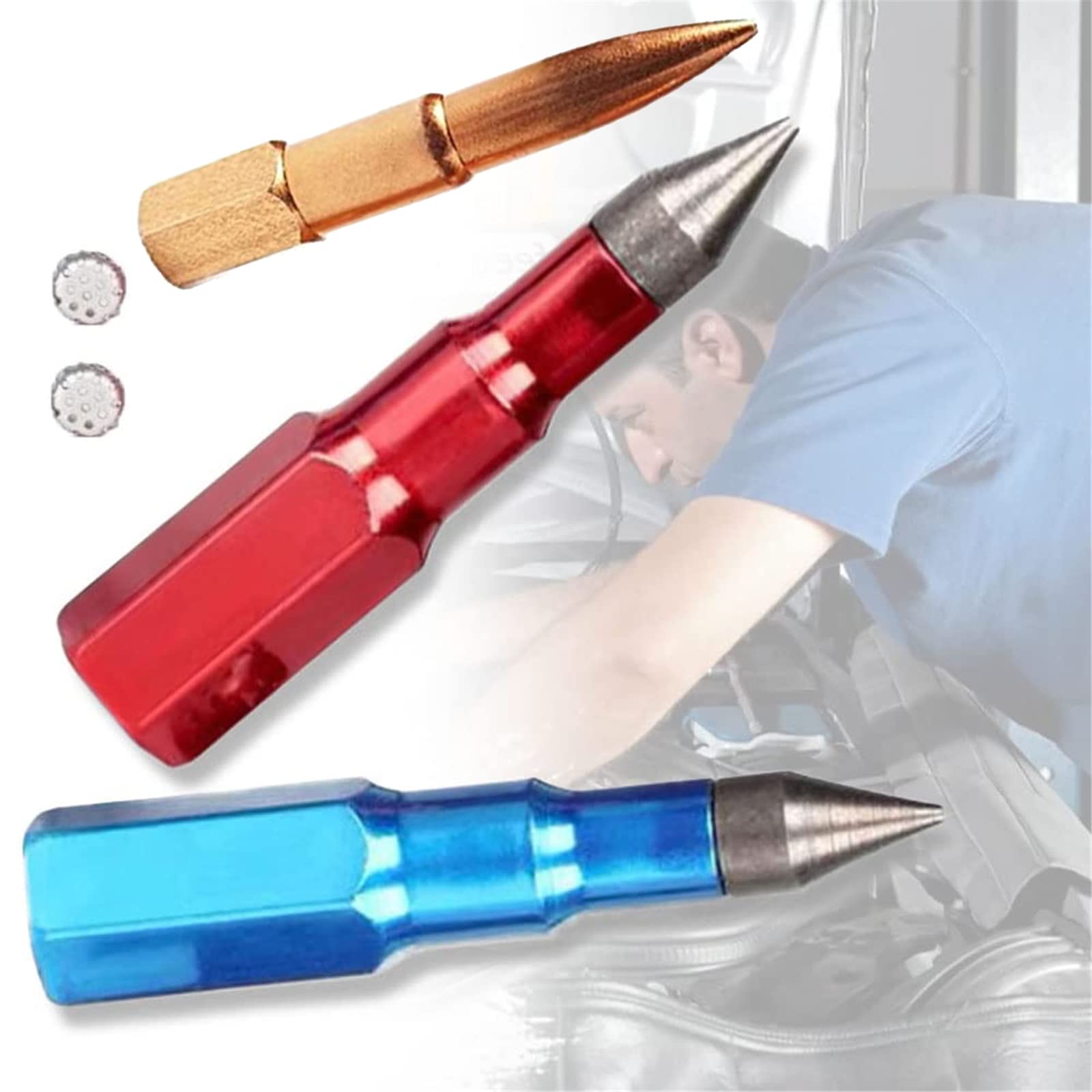 GAXLAKO Heavy-Duty Grease Gun Nozzle - Titanium Steel Tip with Filter for Pneumatic & Manual Grease Guns - Universal Lubrication Accessory for Automotive, Industrial & Farm Equipment Maintenance