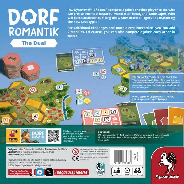 Dorfromantik: The Duel - Award-Winning Board Game for Adults & Families | Perfect for Game Nights, Parties & Strategy Lovers