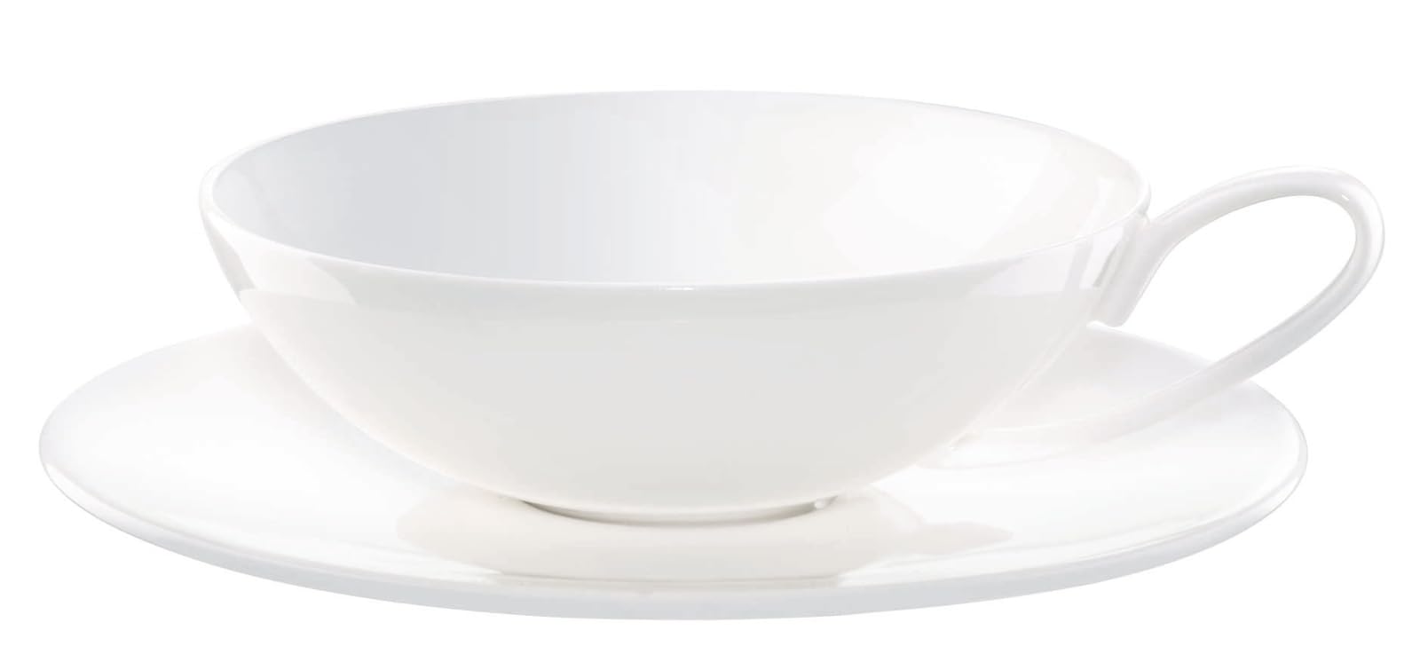 Elegant à Table Tea Cup with Saucer - 0.17L (6oz) Porcelain Tea Set for Afternoon Tea, Coffee, or Hot Chocolate - Perfect for Home, Cafe, or Gift Giving