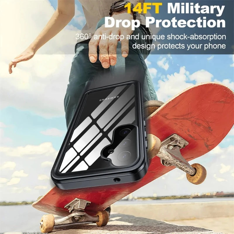 Samsung Galaxy S25 Plus Waterproof Case IP68 Certified - Underwater Protection for Swimming, Snorkeling & Beach Activities