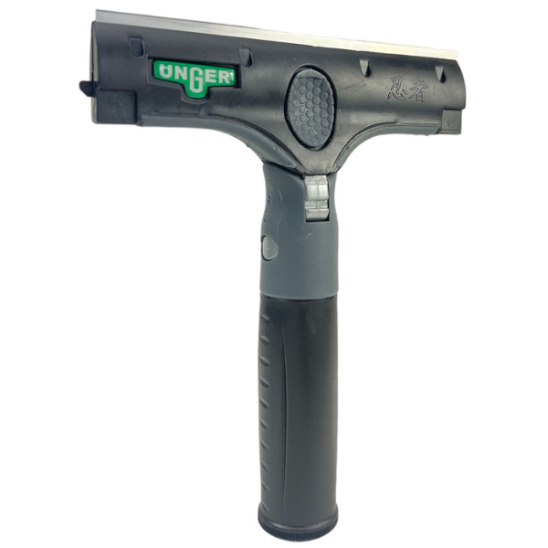 Unger ErgoTec Ninja 6-Inch Window Scraper - Professional Glass Cleaning Tool for Home & Office - Perfect for Windows, Mirrors, and Glass Surfaces