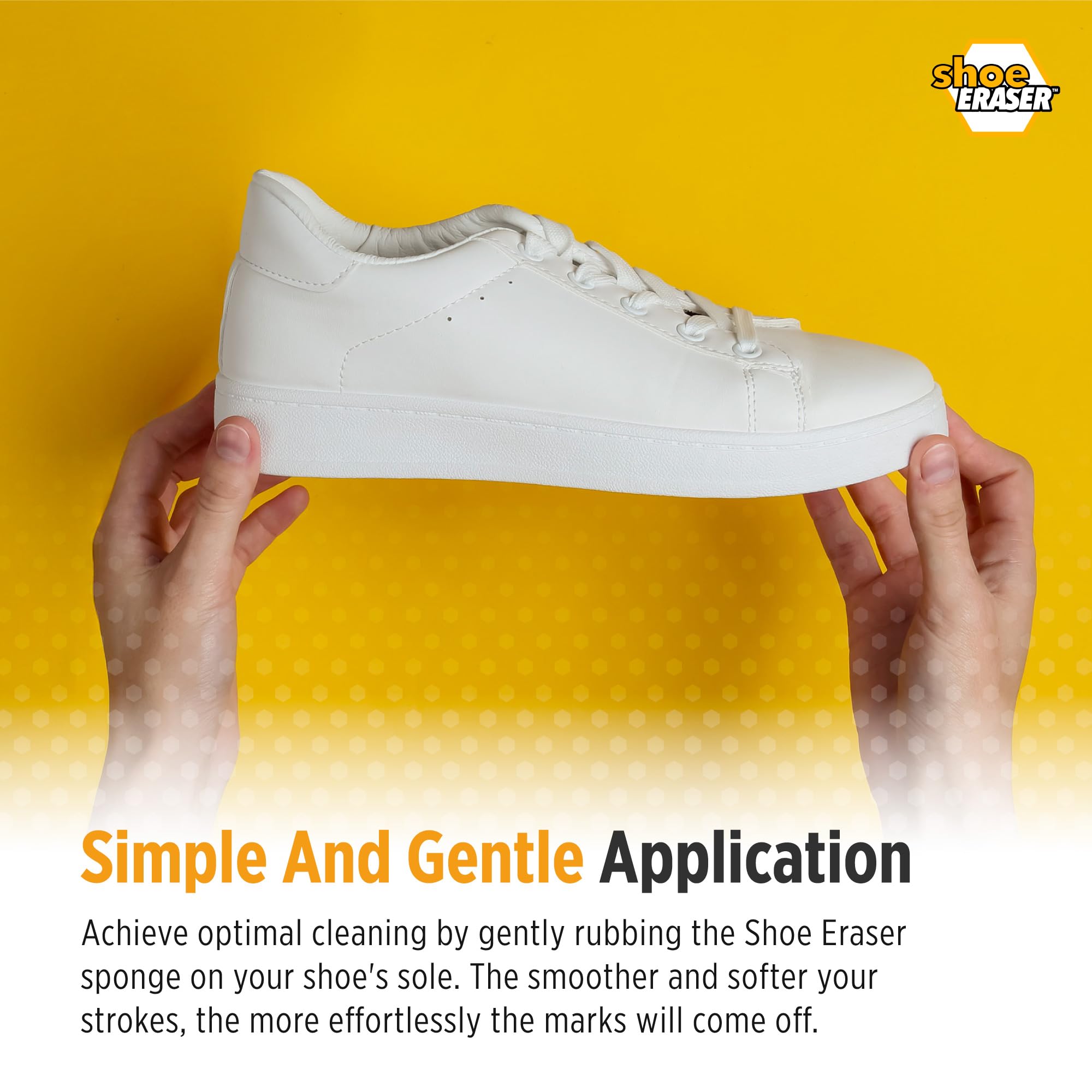 Premium Dual-Sided Shoe Eraser Sponge - Instant Midsole & Sneaker Cleaner for Whitening & Cleaning Shoe Soles (1 Pack) | Disposable Shoe Care Tool for Gym Shoes, Running Sneakers & Casual Footwear