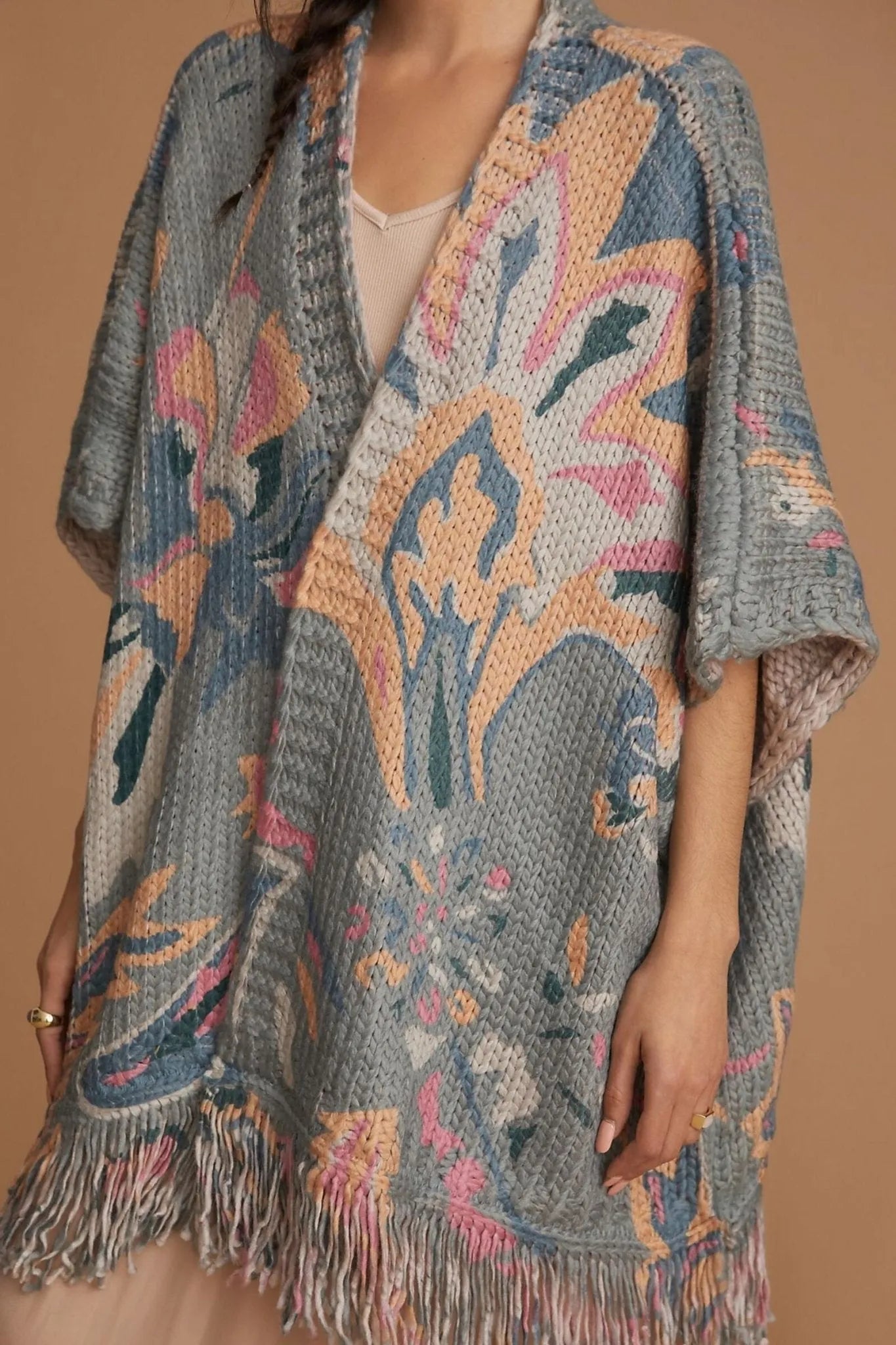 Stylish Knit Tassel Kimono Cardigan - Lightweight Boho Cover Up for Women - Perfect for Beach, Vacation & Summer Outfits