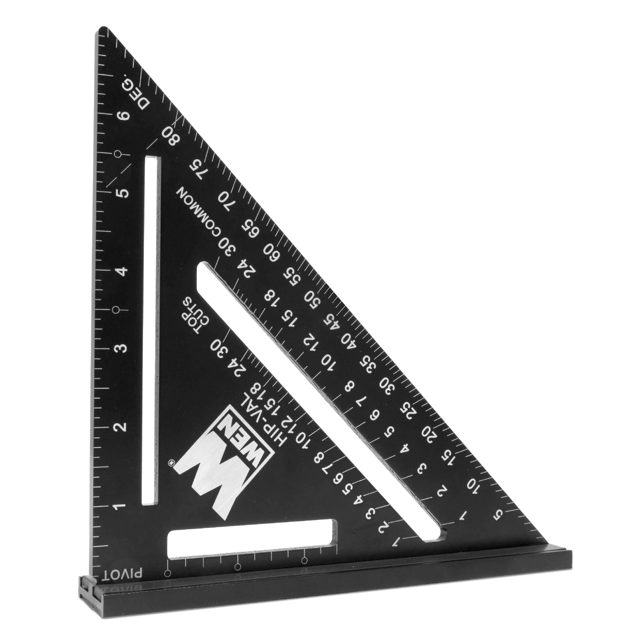 WEN ME777L 7 Inch Magnetic Rafter Square with Laser Etched Scale - Perfect for Woodworking, Roofing & Construction Projects