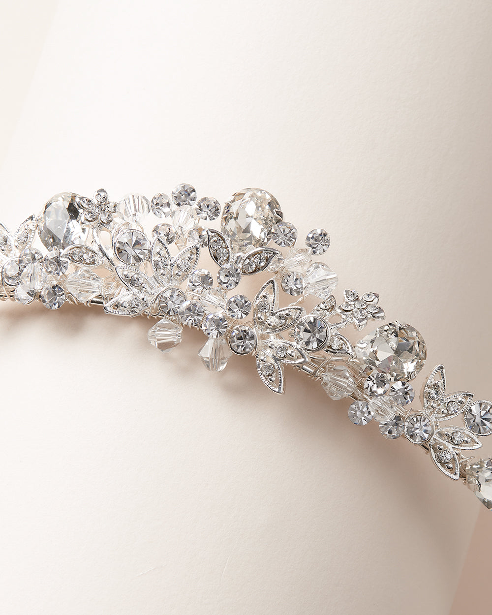 Nicolette Crystal Bridal Tiara - Elegant Wedding Headpiece for Brides, Bridesmaids & Flower Girls | Perfect for Ceremonies, Receptions & Photo Shoots
