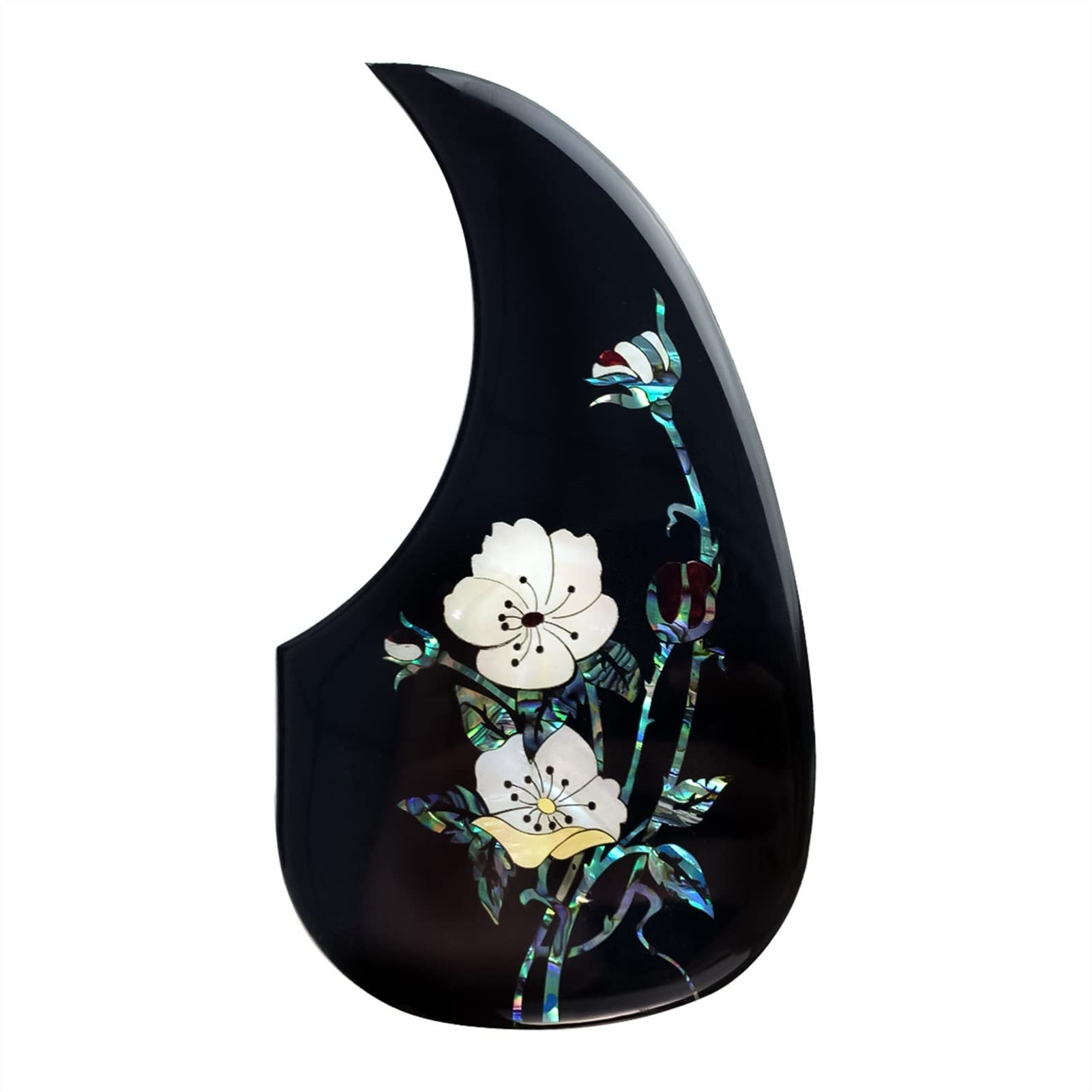 ZUZU Guitar Pick Guard Plate - Black Patterned Pickguard for 40 & 41 Inch Acoustic Guitars | Folk Guitar Accessories | Perfect for Stage Performances & Home Practice