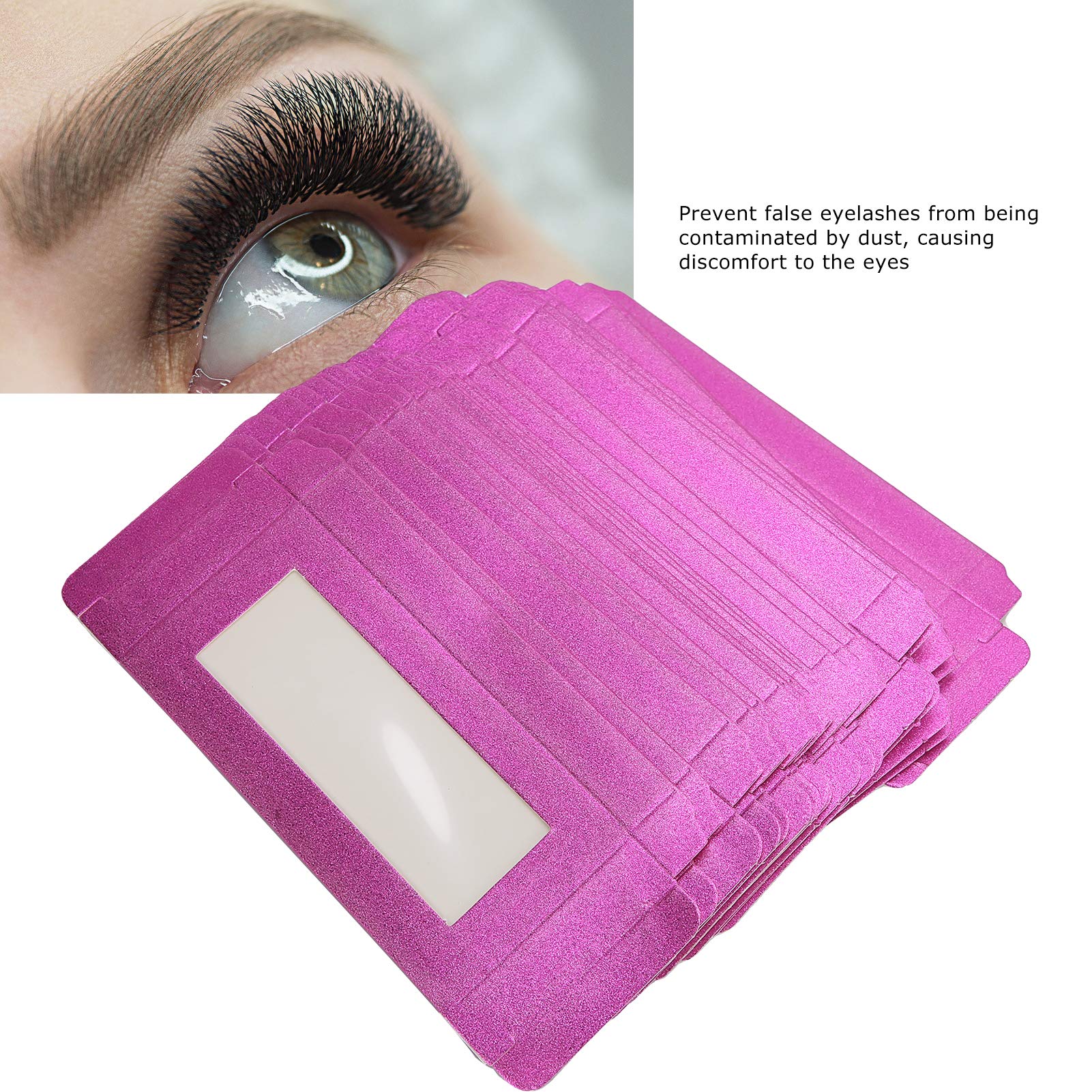 Premium Rose Red Eyelash Storage Box - Organize False Lashes for Makeup Artists & Women | Perfect for Salon, Travel & Home Makeup Organization