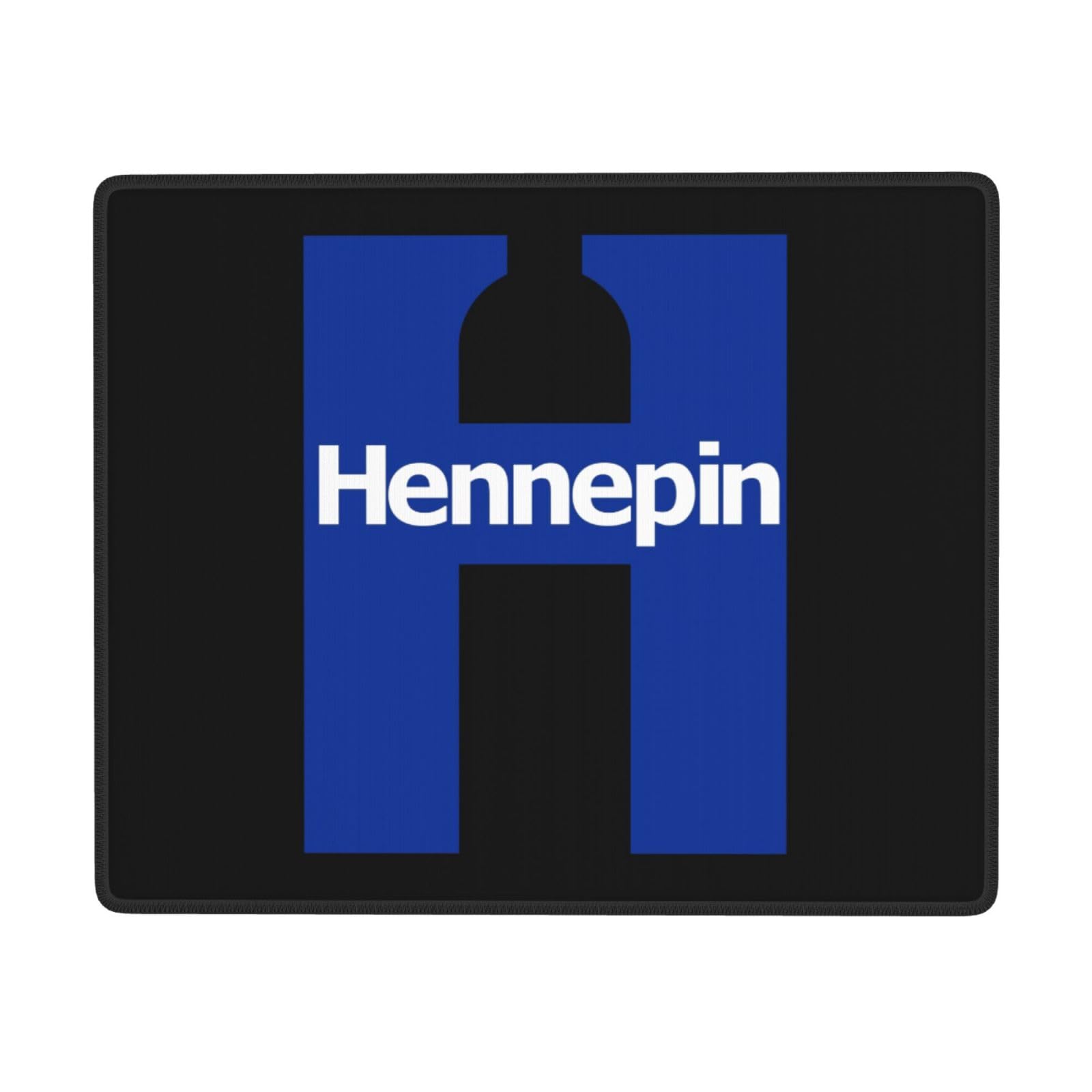 Hennepin County Minnesota Logo Mouse Pad - Waterproof Non-Slip Rubber Base - 7x9 Inch Office & Gaming Mousepad for Laptop & PC - Perfect for Work, Gaming & Home Office Use