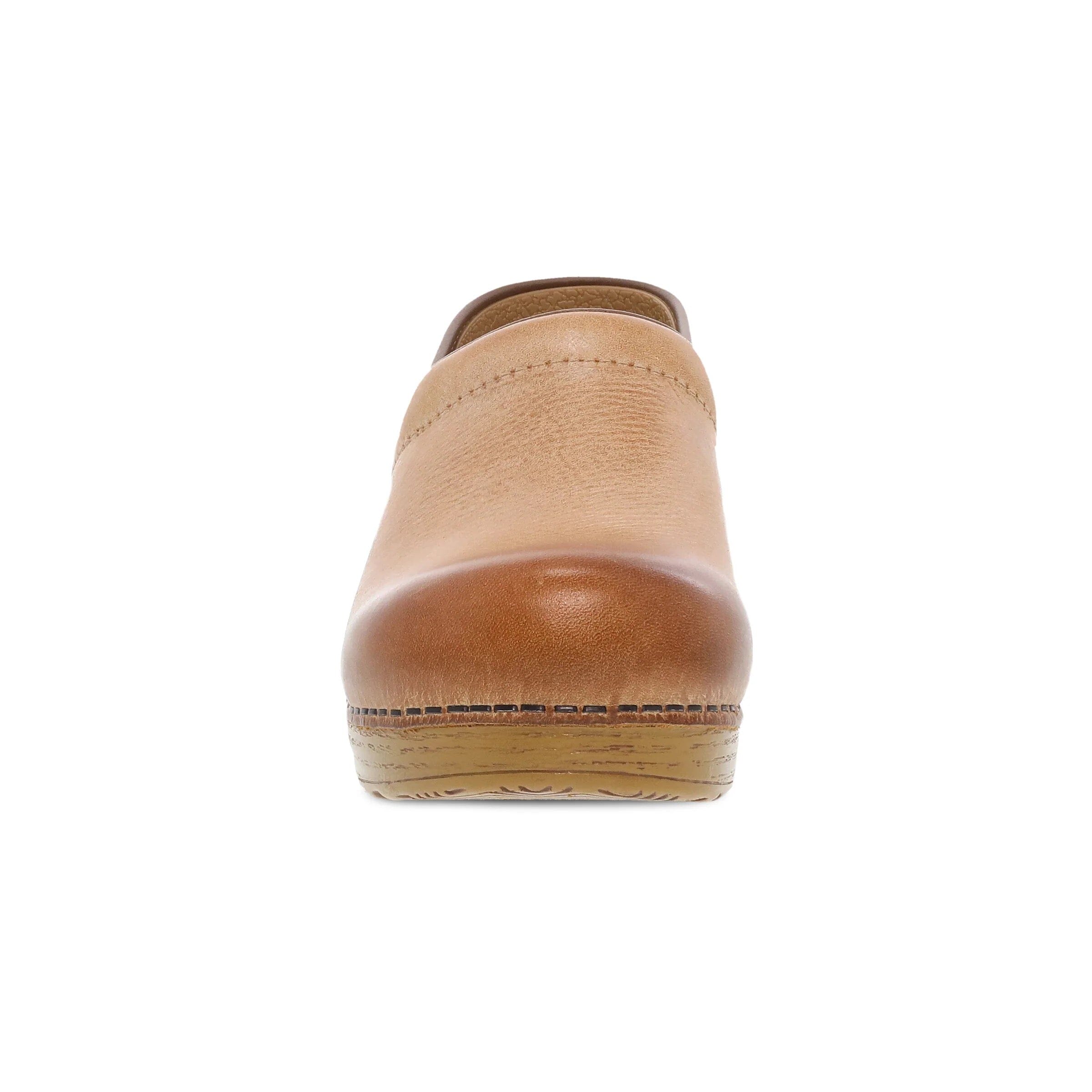 DANSKO Professional Honey Burnished Leather Clogs for Women - Comfortable Slip-Resistant Work Shoes for Nurses, Chefs & Healthcare Workers - Perfect for Long Shifts & Standing All Day