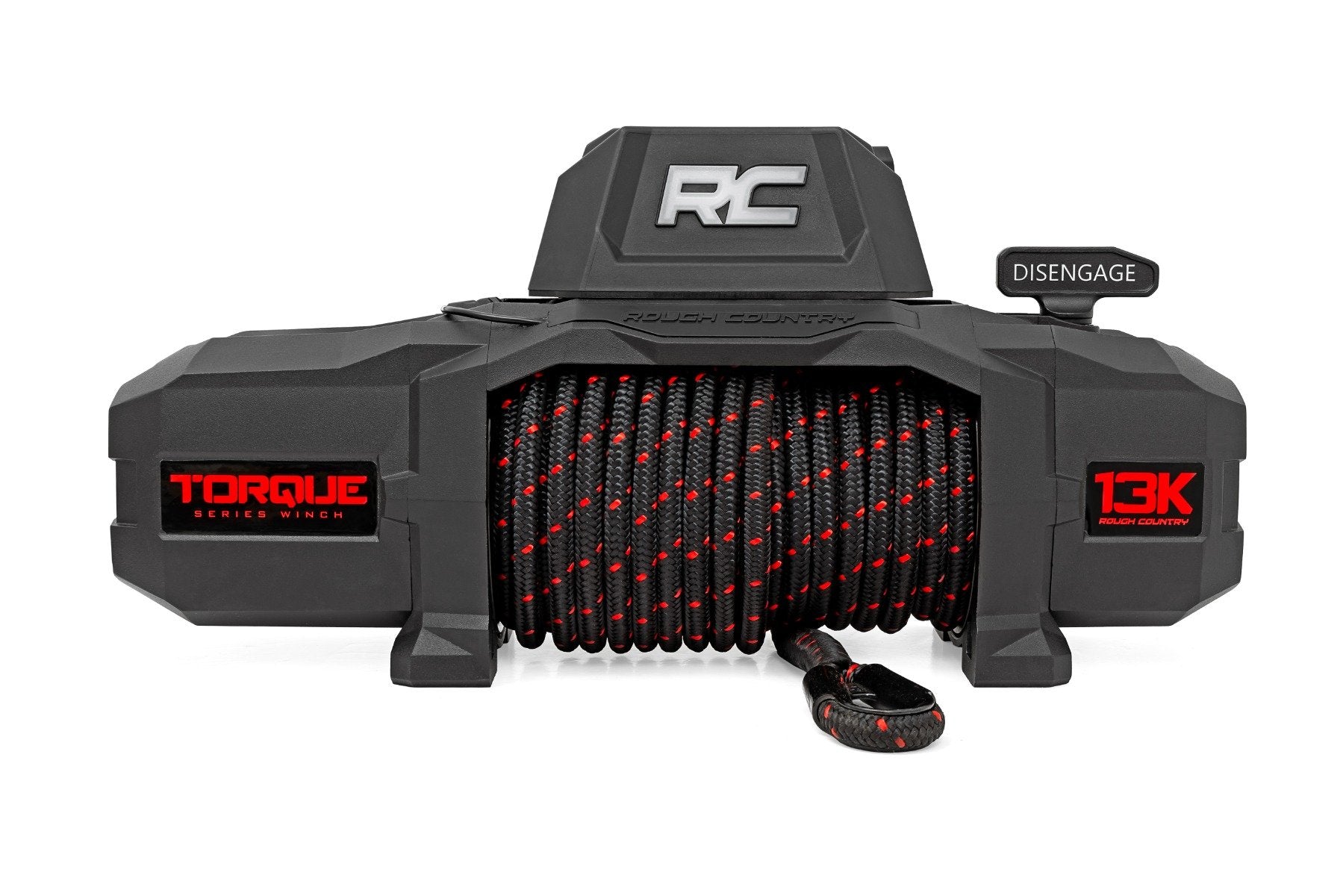13000 Lb Heavy Duty Winch with Synthetic Rope - TS13000S Pro Series Off-Road Recovery Winch for Trucks, Jeeps & ATVs - Perfect for Towing, Off-Roading & Emergency Vehicle Recovery