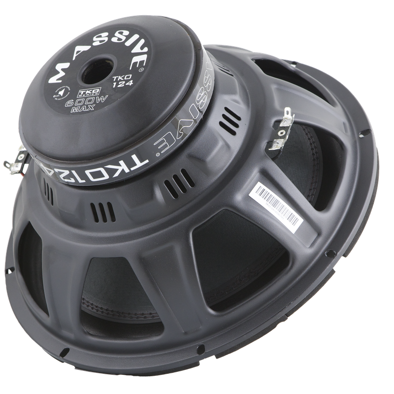 TKO124 12-Inch 300 Watts RMS Dual 4 Ohm Car Audio Subwoofer - Powerful Bass for Trucks, SUVs & Custom Car Audio Systems