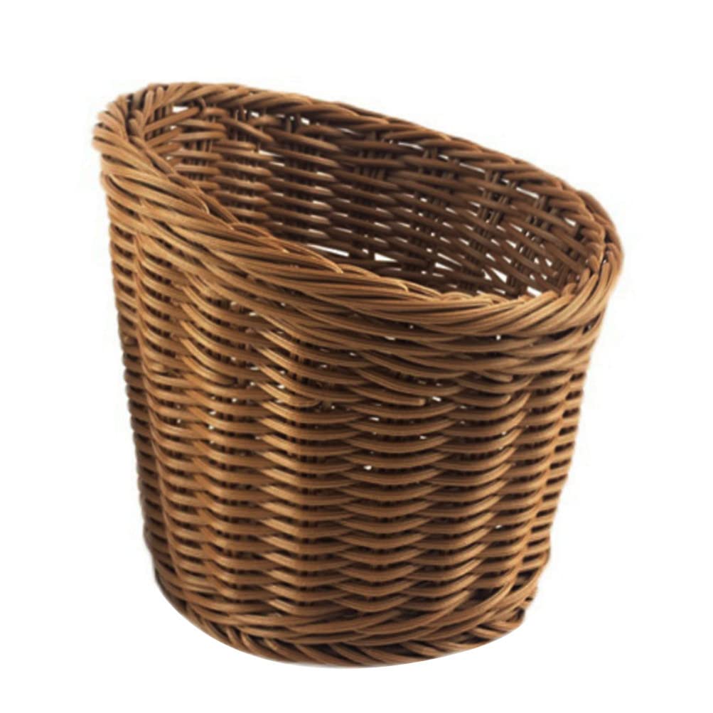 Rustic Rattan Fruit & Vegetable Storage Basket - Wicker Organizer for Potatoes, Onions, Bread & Kitchen Decor | Perfect for Countertop, Bathroom & Craft Storage