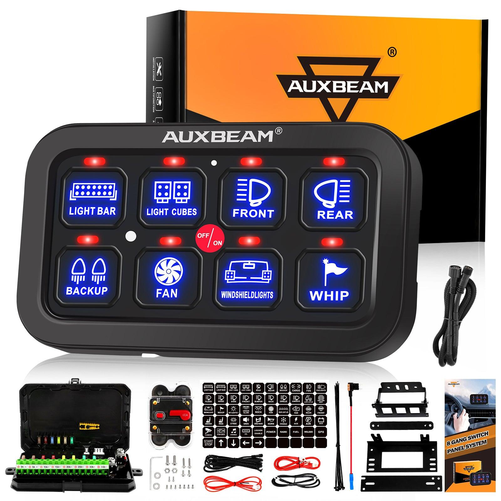 6/8 Gang LED Switch Panel for Off Road Lights - Waterproof Rocker Switch Panel with LED Indicators for Trucks, Jeeps, ATVs - Perfect for Off-Roading, Camping & Overlanding Adventures