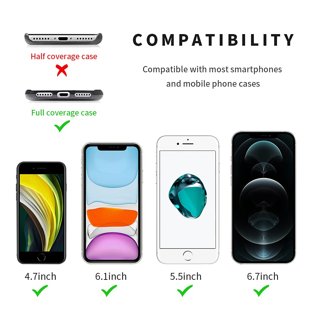 Ownest Universal Adjustable Phone Lanyard - Compatible with All Smartphones, Portable Shoulder Strap & Neck Strap for iPhone, Samsung, Google Pixel (Pink) - Perfect for Travel, Concerts, Work & Outdoor Activities