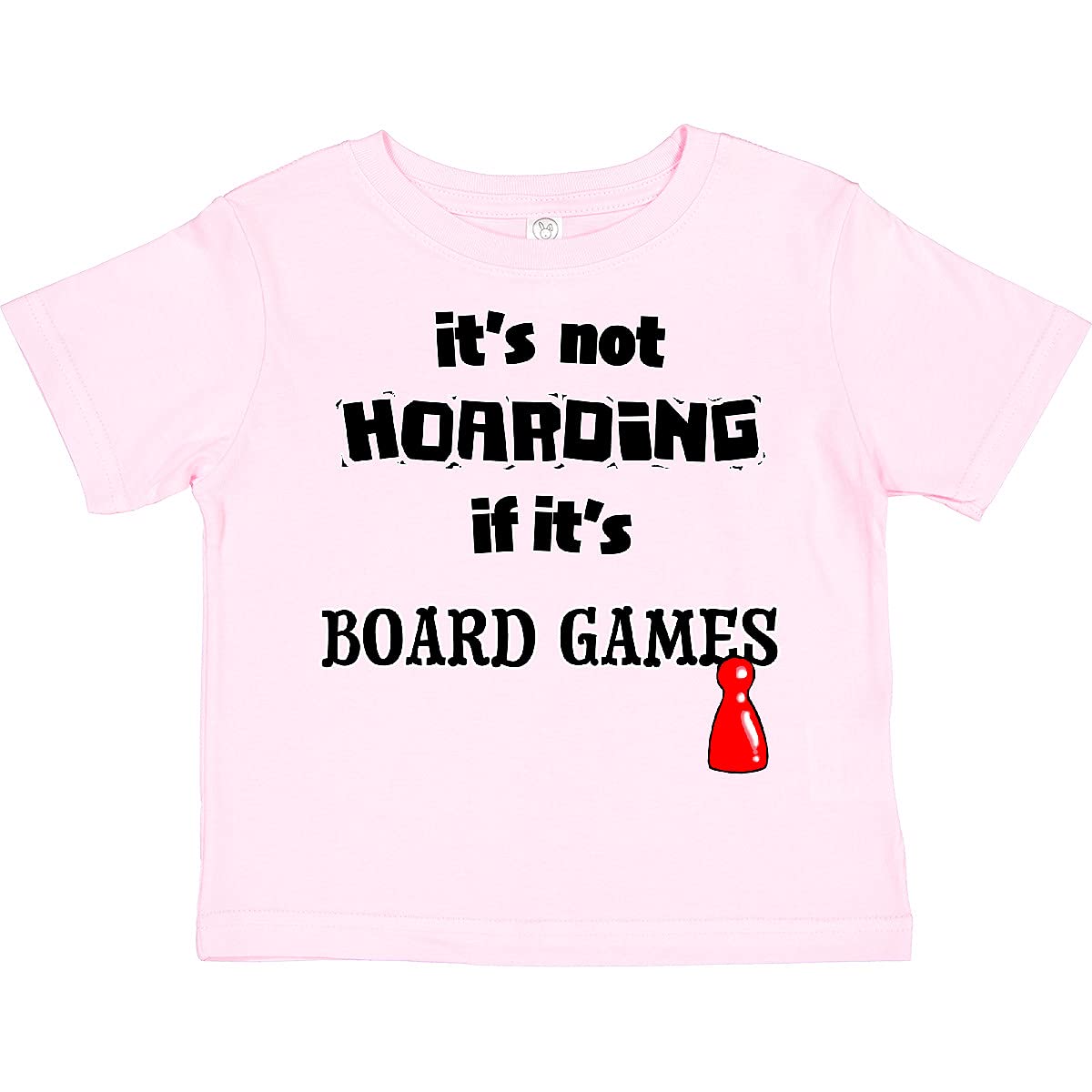 Inktastic It's Not Hoarding If It's Board Games Toddler T-Shirt - Perfect for Family Game Nights & Playdates