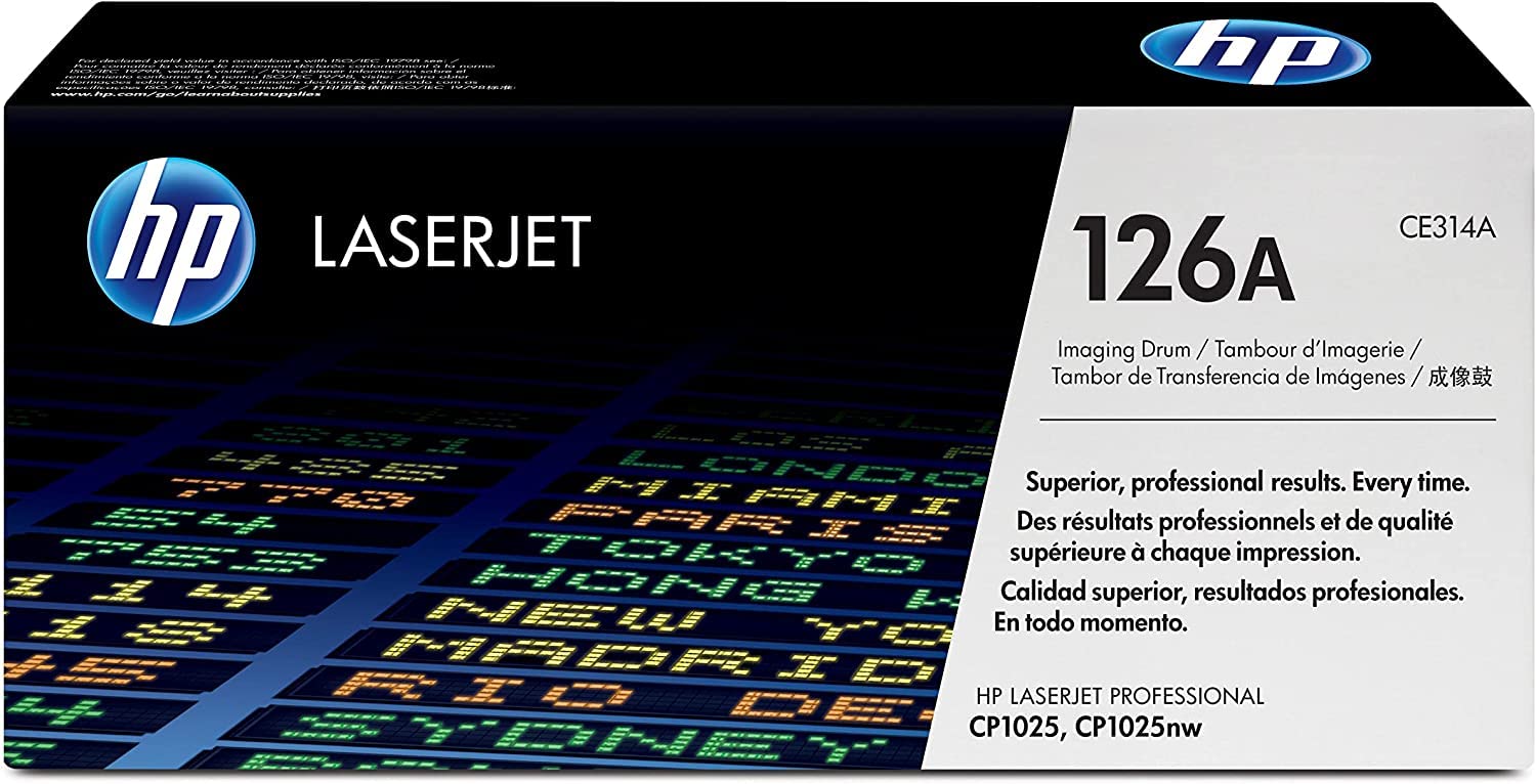 HP 126A CE314A Compatible Toner Cartridge with Laser Imaging Drum - Replacement for HP Printers, Ideal for Office & Home Printing Documents, Reports & Presentations