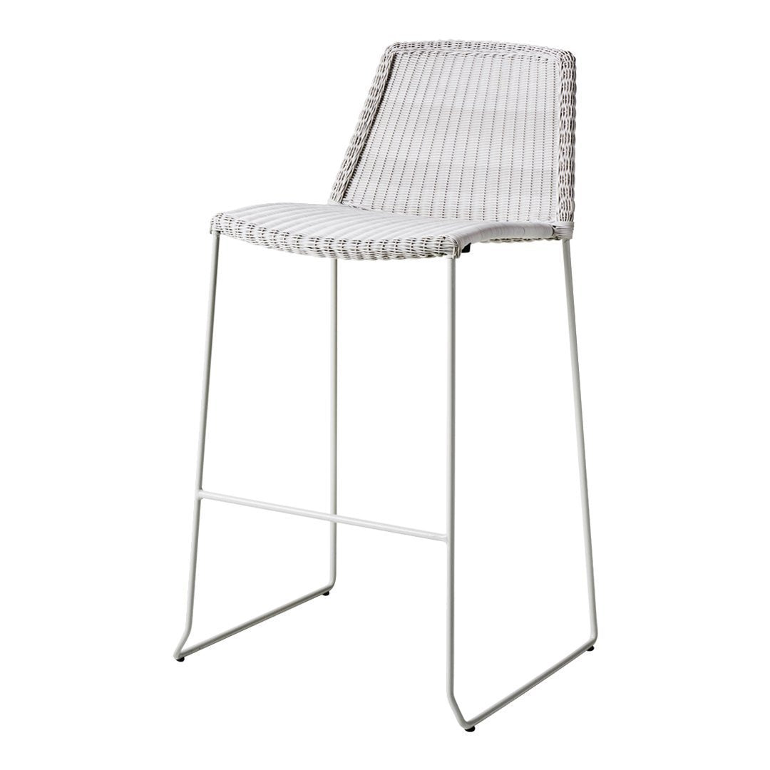 Breeze Bar Chair - Modern Adjustable Counter Stool for Kitchen Island, Breakfast Nook & Home Bar - Comfortable Backless Swivel Seat with Footrest
