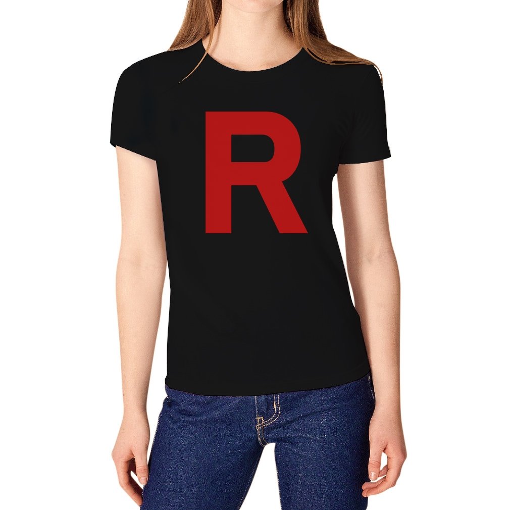 Tstars Team Rocket Inspired Shirt - Adult Cosplay Costume Top for Women | Halloween Anime Party Outfit, Comic-Con Cosplay, Pokemon Fan Gift