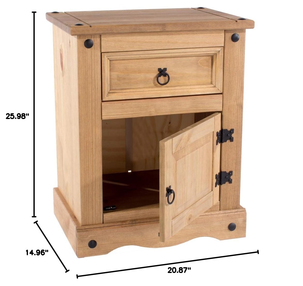 Modern Nightstands & Bedside Tables - Solid Wood End Tables for Bedroom & Living Room - Stylish Side Tables for Home Decor, Small Spaces & Apartment Essentials - Perfect for Reading Lamps, Alarm Clocks & Storage