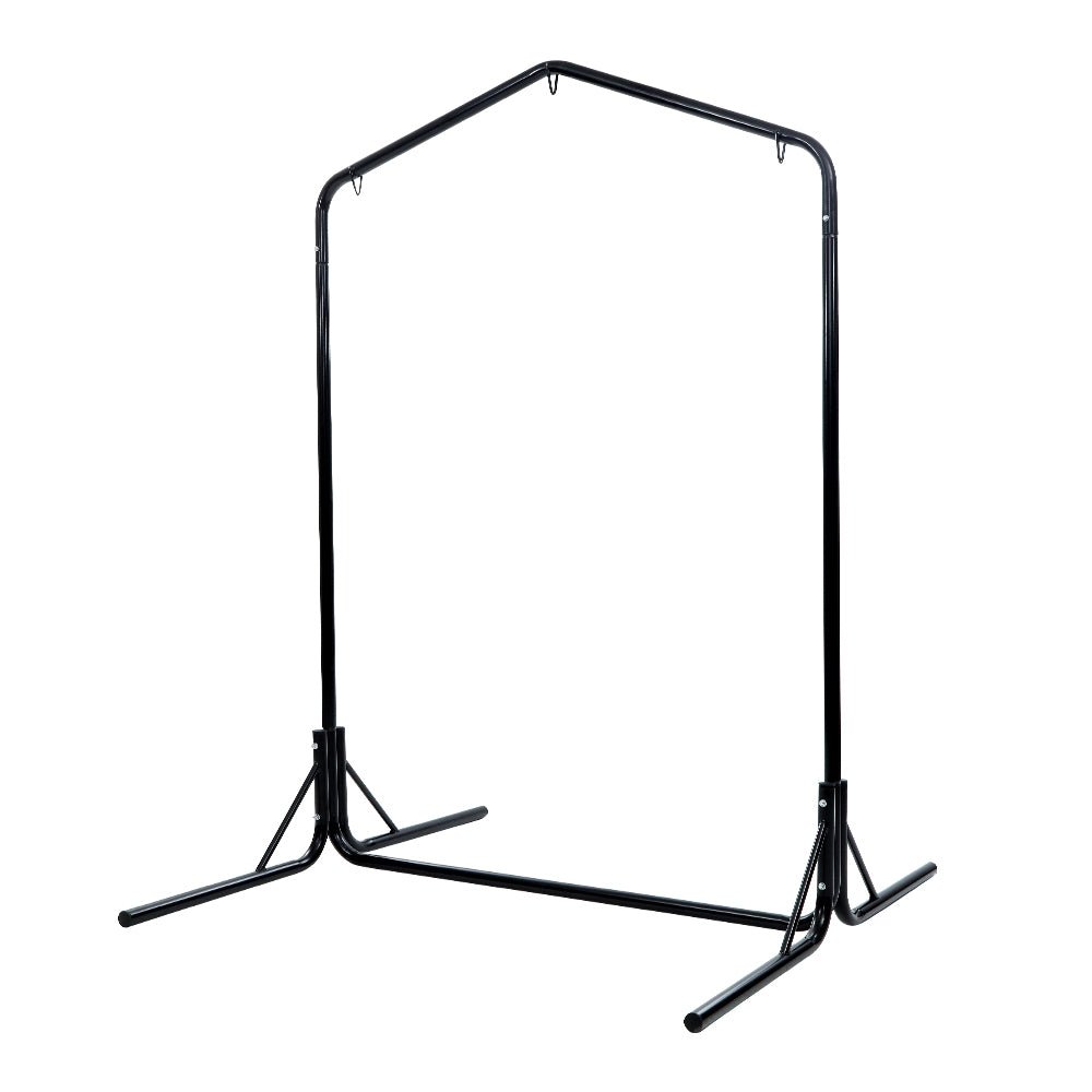 Heavy Duty 2-Person Hammock Chair with Steel Stand - Outdoor Hanging Swing for Patio, Garden, or Backyard - Supports Up to 200KG (440 lbs) - Perfect for Relaxation & Lounging