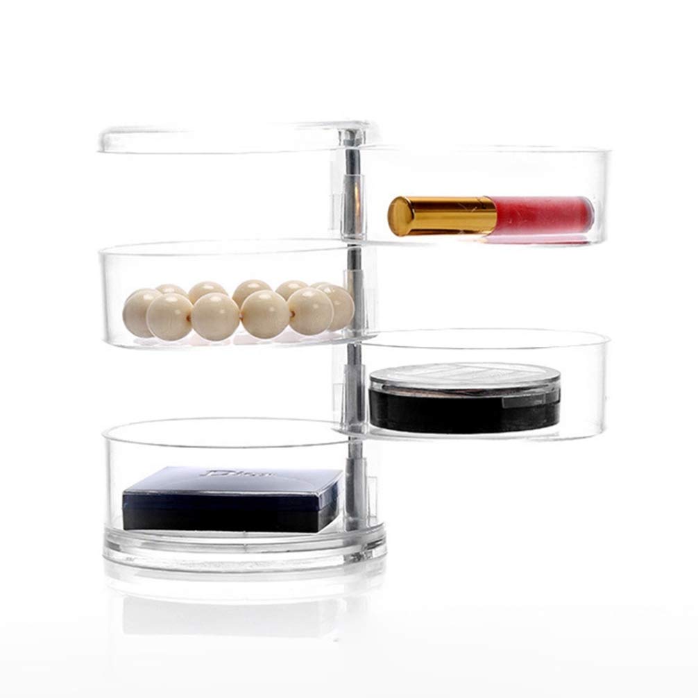 Cabilock 2-Piece Transparent Spiral Earring Storage Organizer - Jewelry Box & Pill Case - Perfect for Travel, Home, and Office Organization