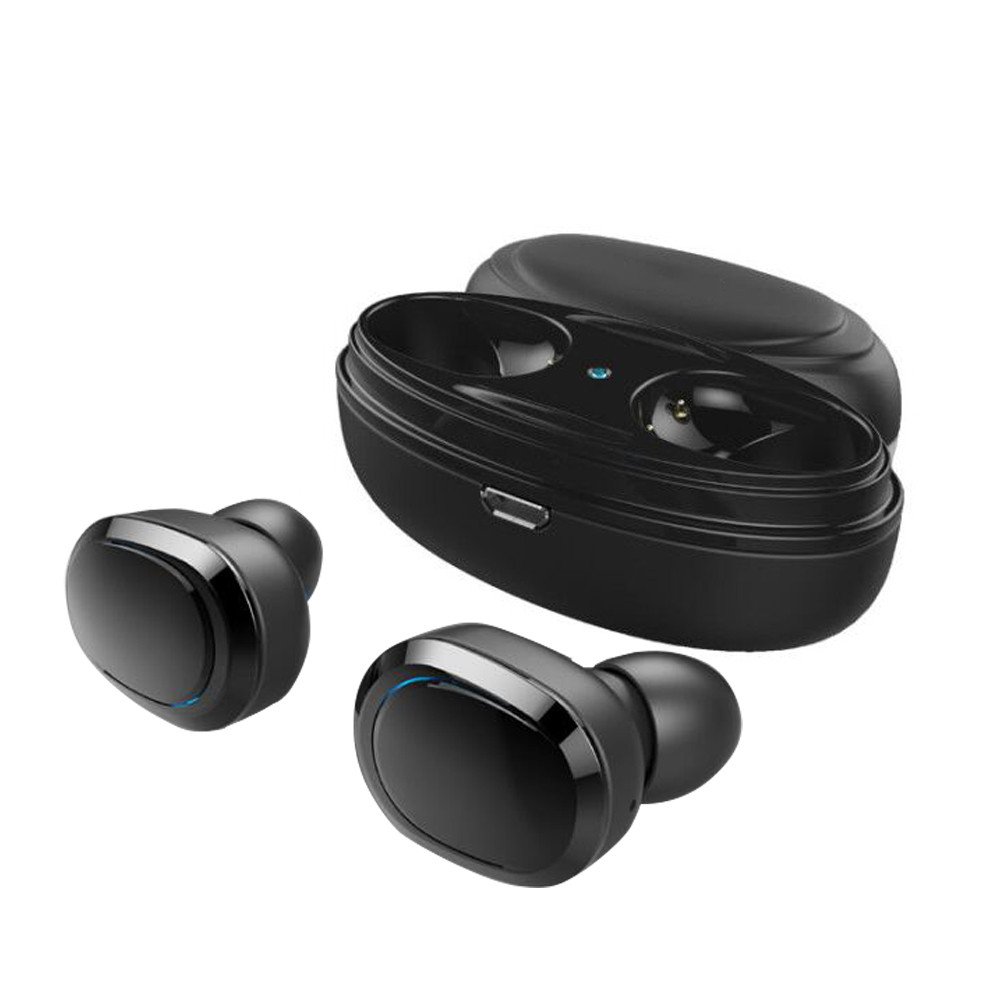 **Wireless Bluetooth Earbuds with Microphone, In-Ear Stereo Headphones with Charging Case, Noise Isolation for iPhone 11/Xr/Xs, Samsung & Android Phones - Perfect for Gym, Running, Travel & Work**