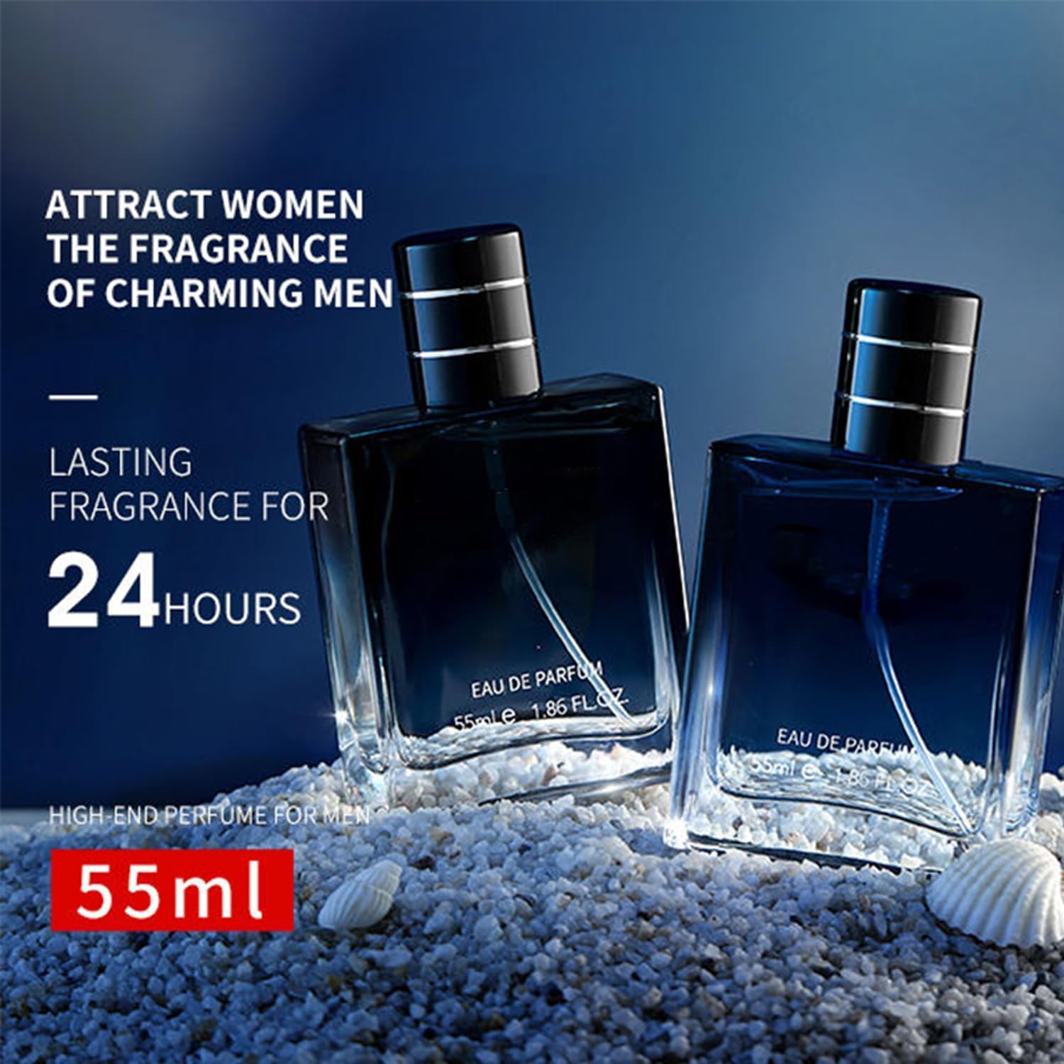 Premium VYG Cologne for Men - Alpha Touch Pheromone-Infused Fragrance | Long-Lasting Scent for Date Night, Office & Special Occasions (Blue)
