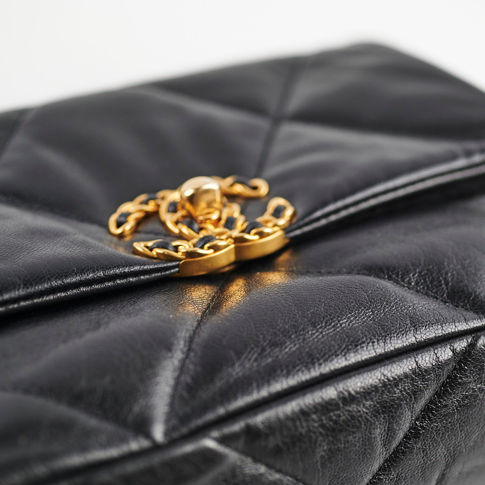 Chanel Small 19 Black Leather Shoulder Bag 29 Series - Luxury Designer Handbag for Women, Perfect for Work, Evening & Special Occasions