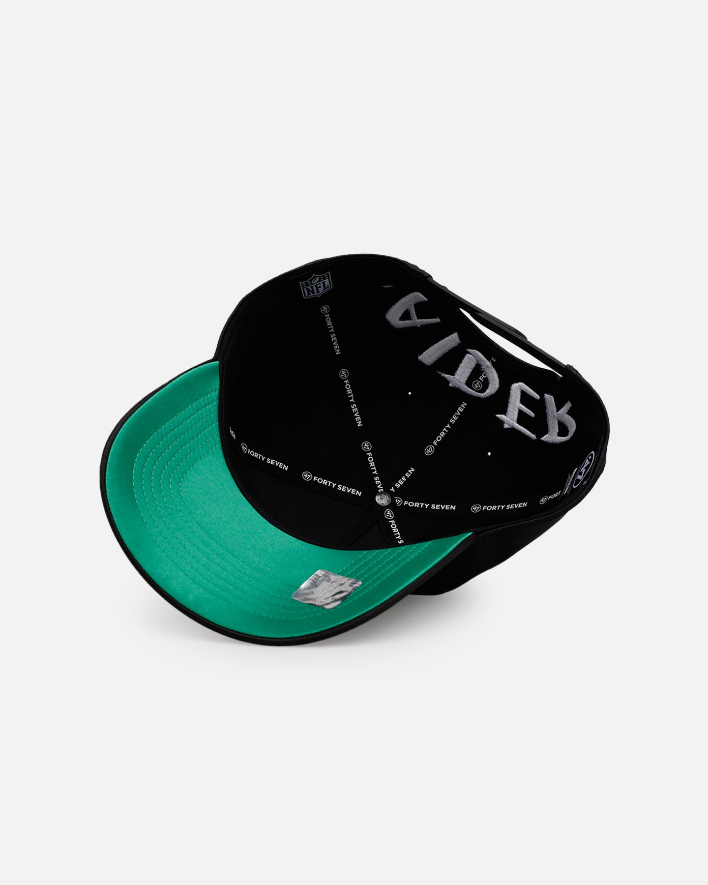 47 Brand Las Vegas Raiders 'Silky Way' Snapback Hat - Black Adjustable Baseball Cap for Men & Women - Perfect for Game Day, Sports Events & Casual Wear
