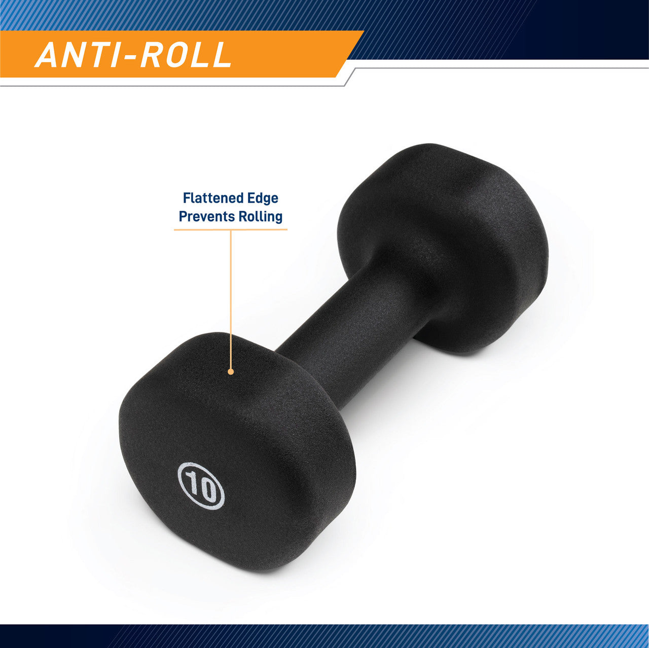 Marcy 10lb Neoprene Dumbbell Set - Premium Home Gym Equipment for Strength Training, Weight Lifting & Fitness Workouts | Perfect for Home, Office & Small Spaces